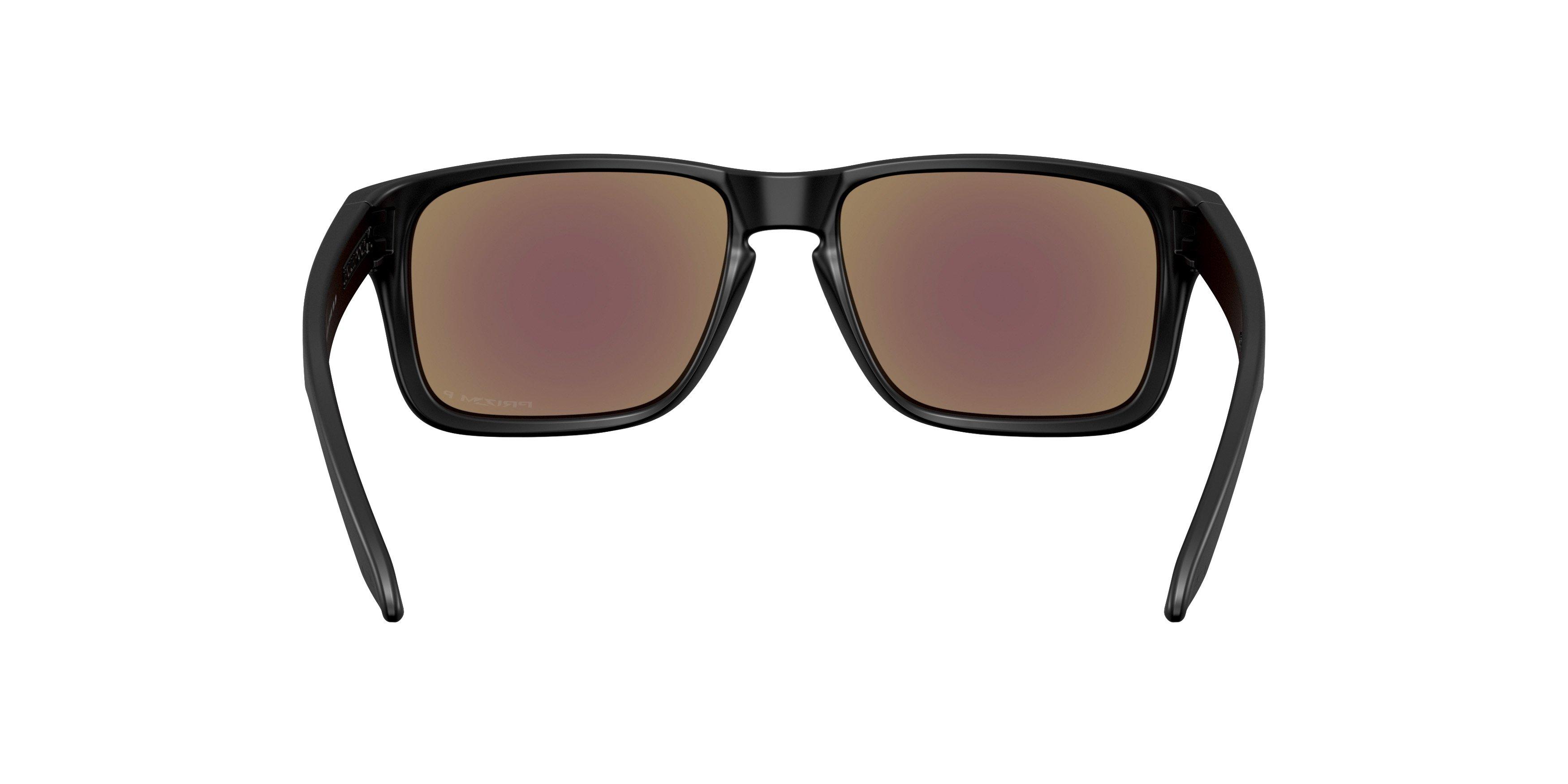Oakley Holbrook S Prizm Sapphire Polarized Sunglasses - Matte Black - BLACK/BLUE Thumbnail View 2