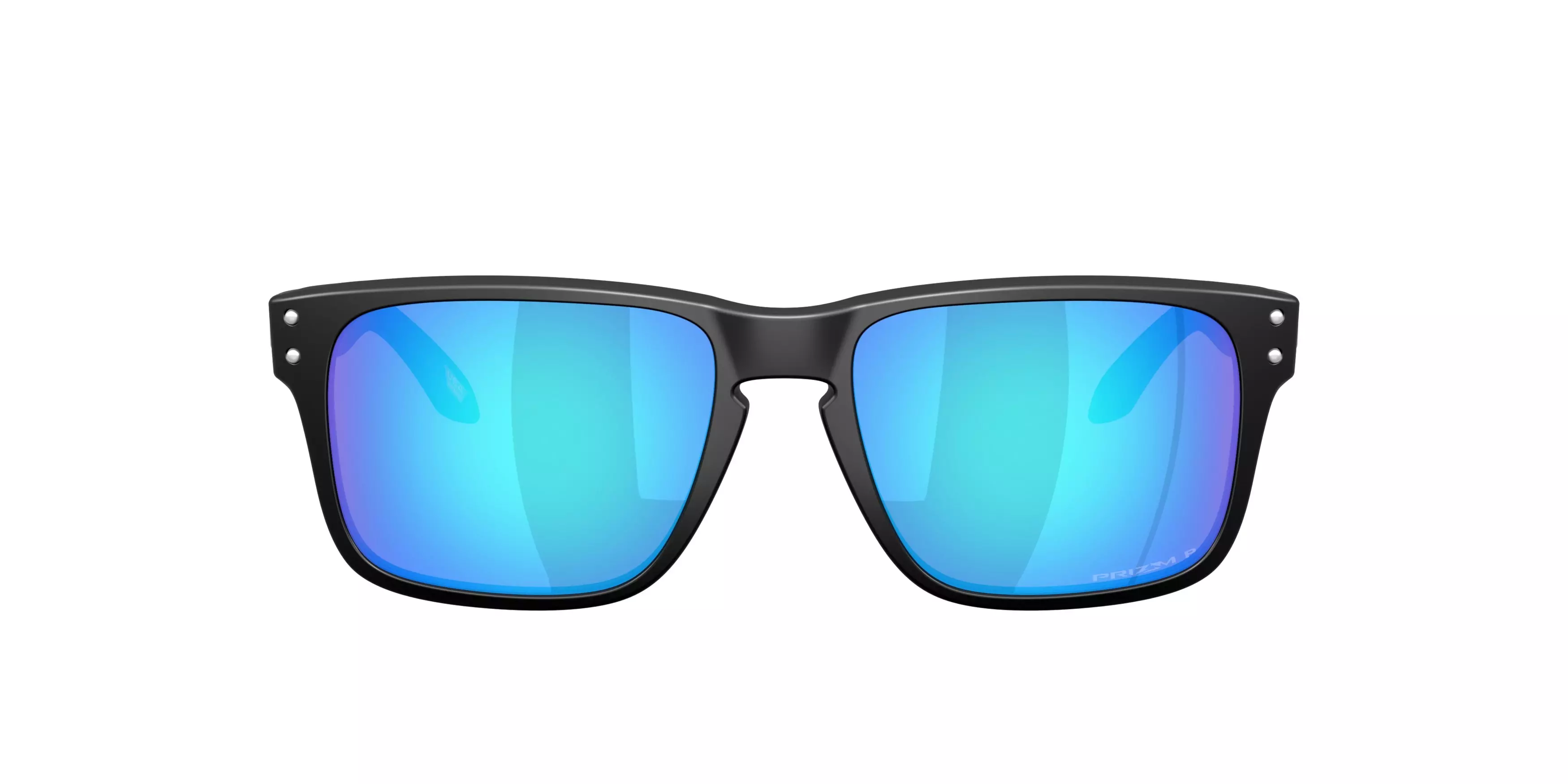 Oakley Holbrook S Prizm Sapphire Polarized Sunglasses - Matte Black - BLACK/BLUE