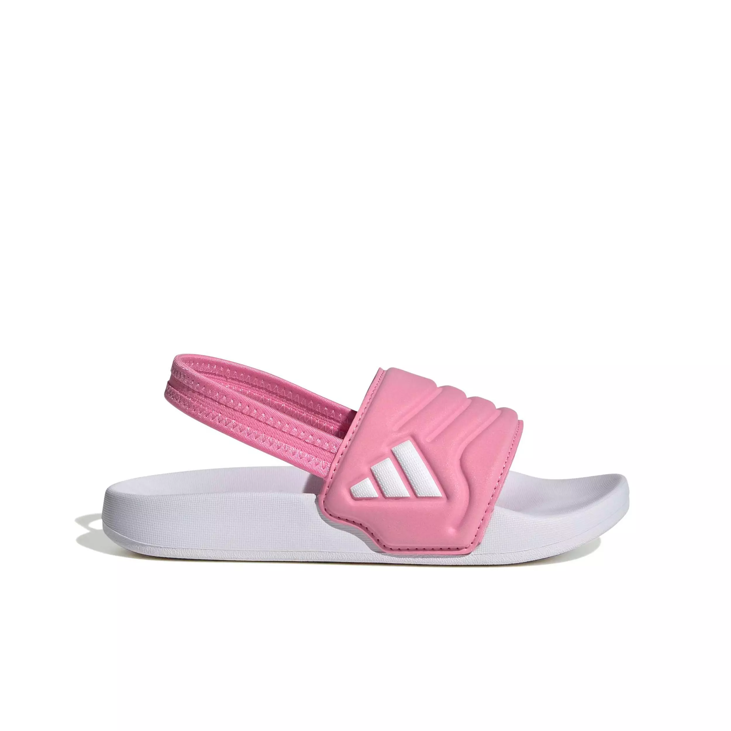 adidas Adilette Estrap 2.0 "Bliss Pink/Ftwr White/Bliss Pink" Preschool Girls' Slide - PINK/WHITE/PINK