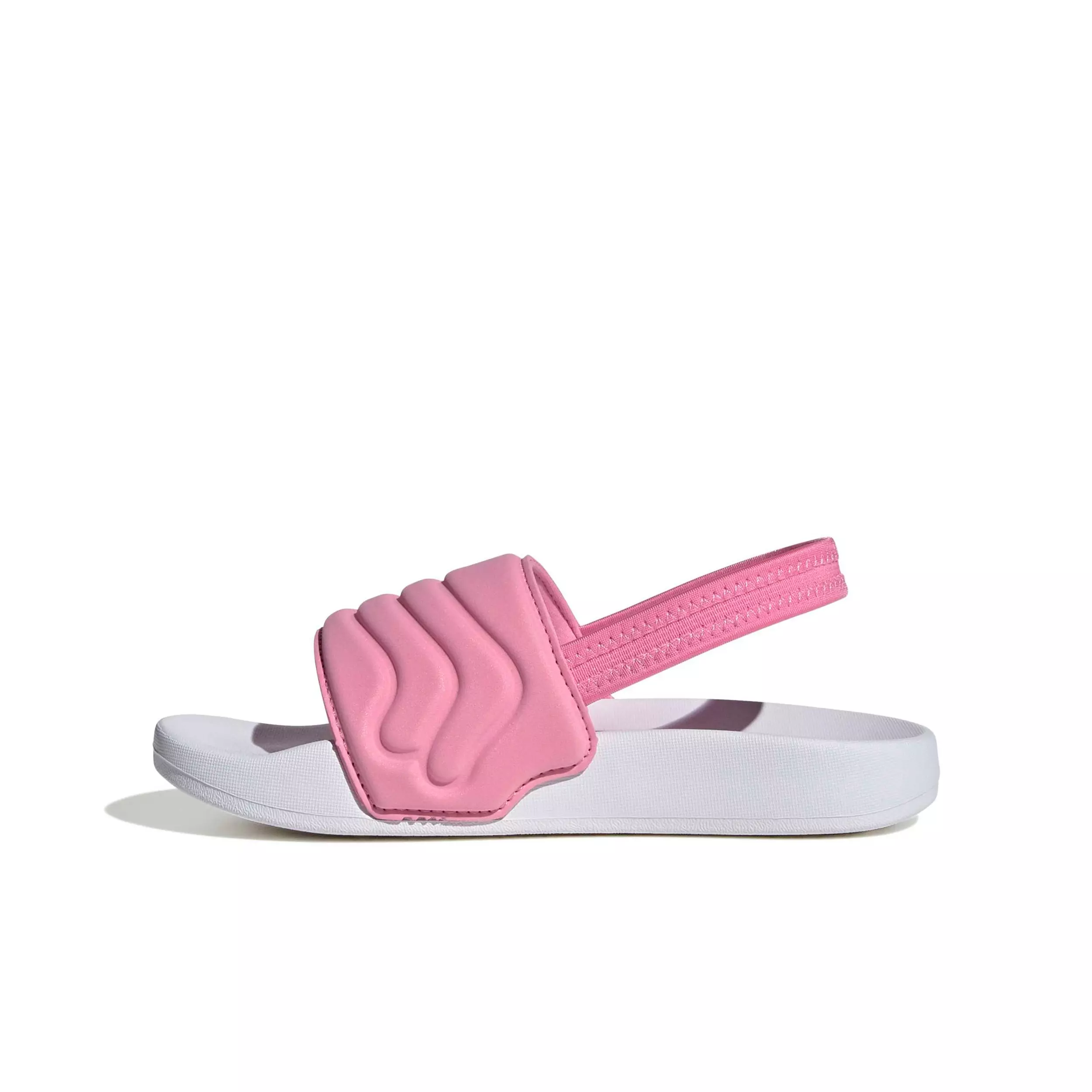adidas Adilette Estrap 2.0 "Bliss Pink/Ftwr White/Bliss Pink" Preschool Girls' Slide - PINK/WHITE/PINK