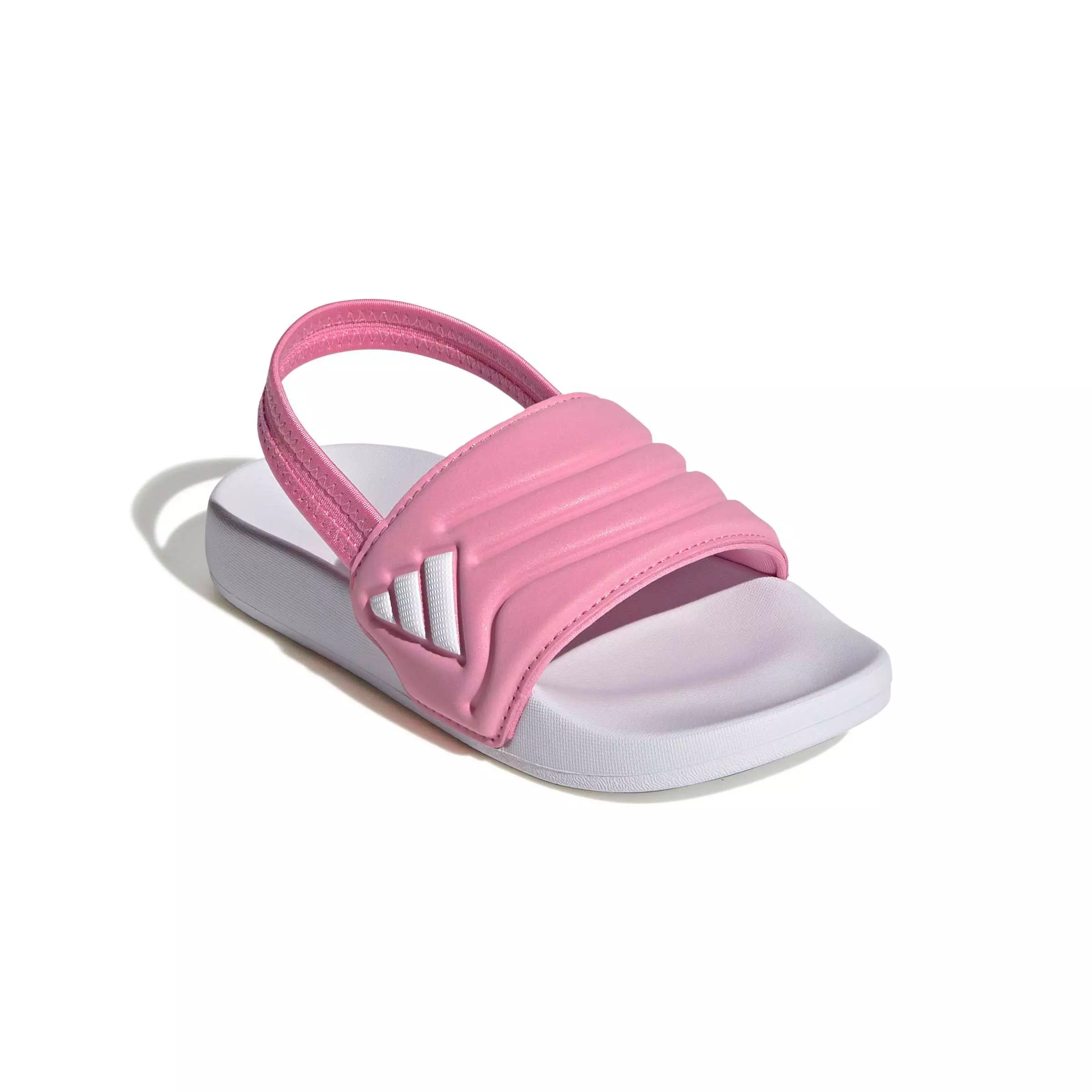 adidas Adilette Estrap 2.0 "Bliss Pink/Ftwr White/Bliss Pink" Preschool Girls' Slide - PINK/WHITE/PINK