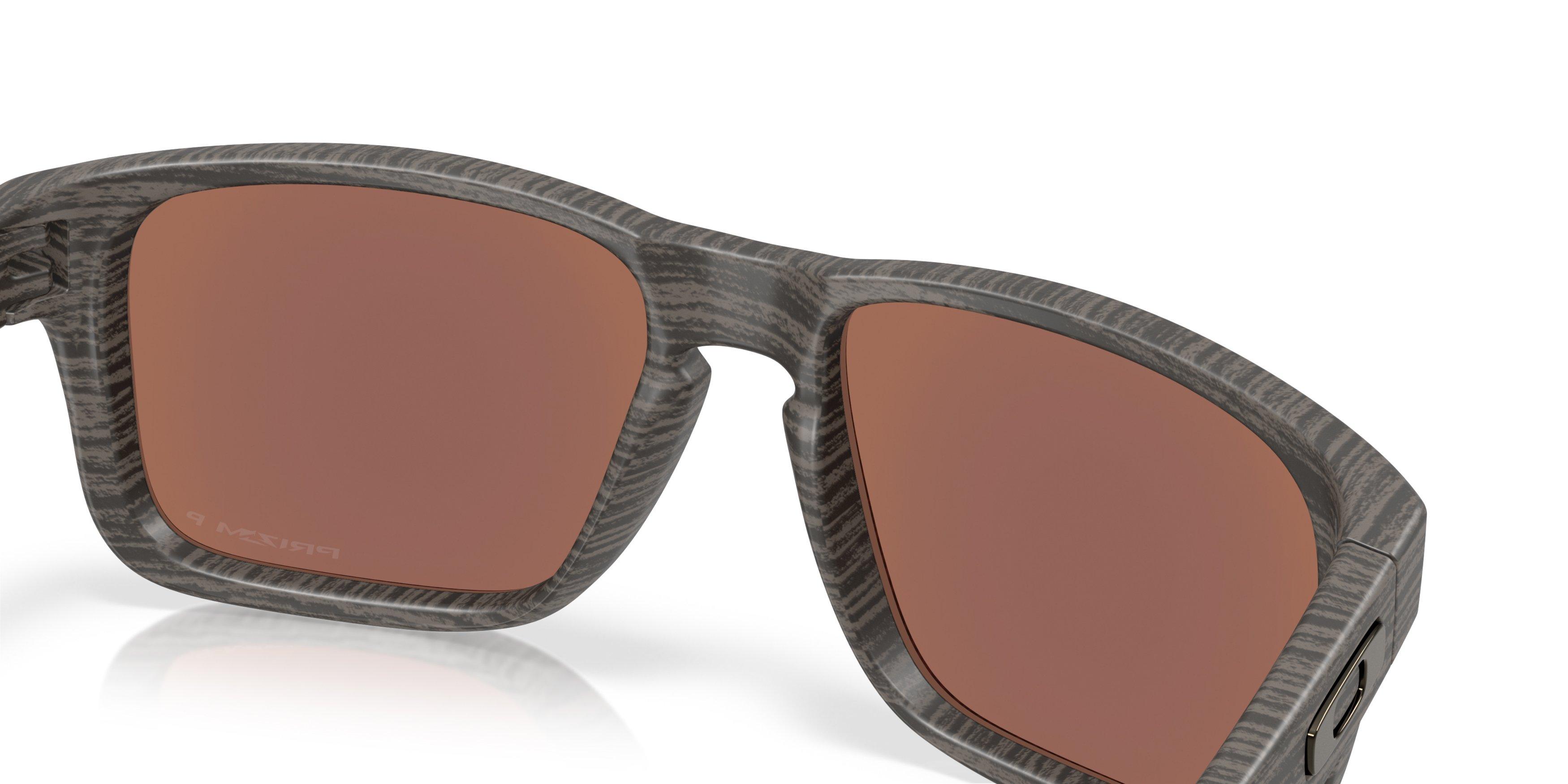 Oakley Holbrook S Prizm Deep Water Polarized Sunglasses - Grey Woodgrain - GREY/BLUE Thumbnail View 6