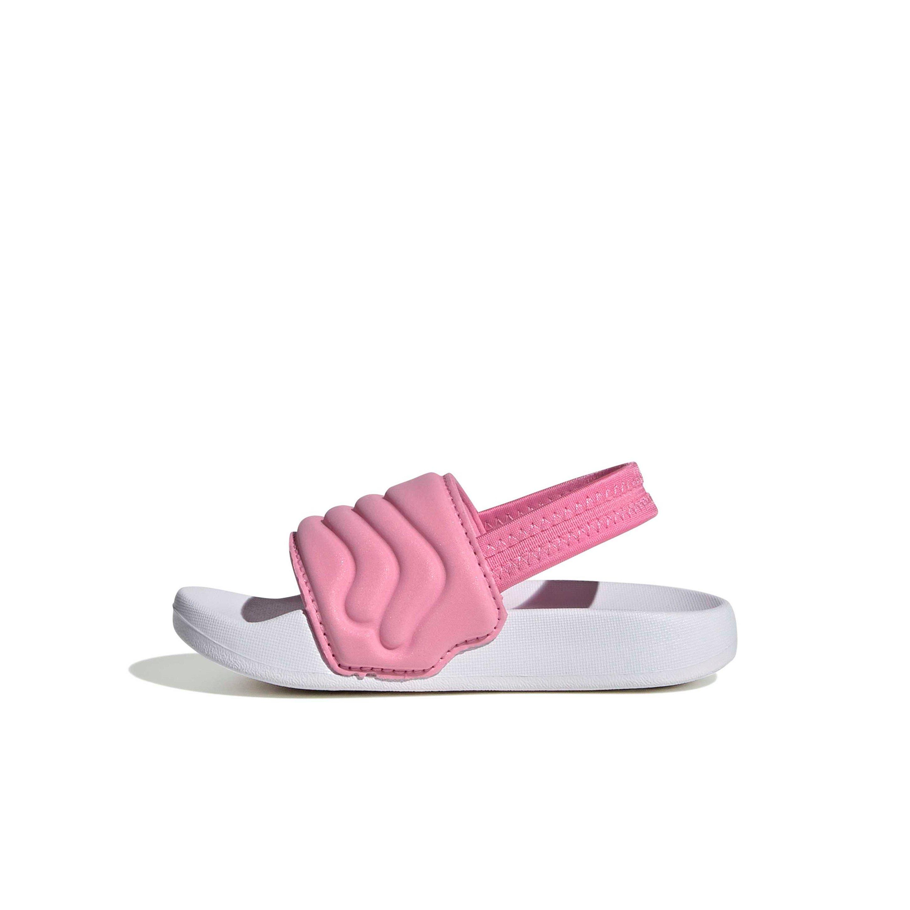 adidas Adilette Estrap 2.0 "Bliss Pink/Ftwr White/Bliss Pink" Infant Girls' Slide - PINK/WHITE/PINK