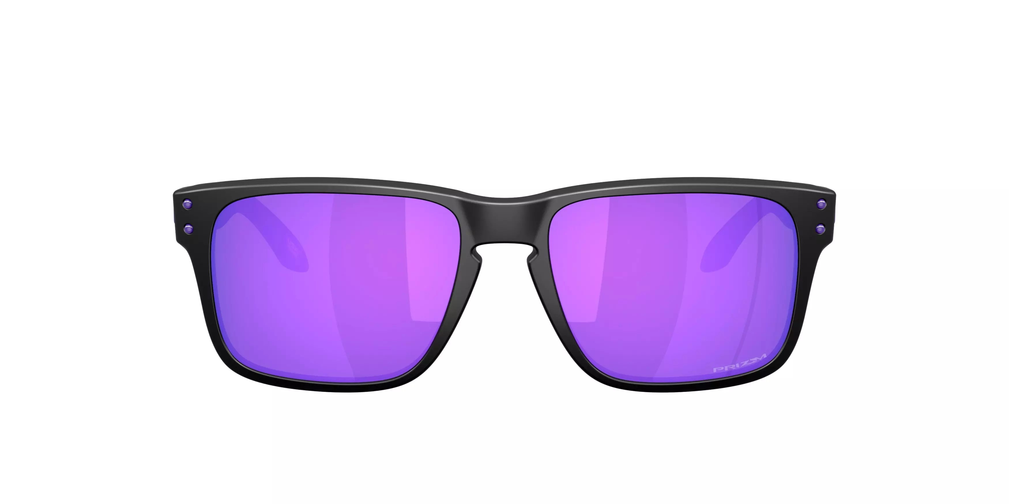 Oakley Holbrook S Prizm Violet Sunglasses - Matte Black - BLACK/VIOLET