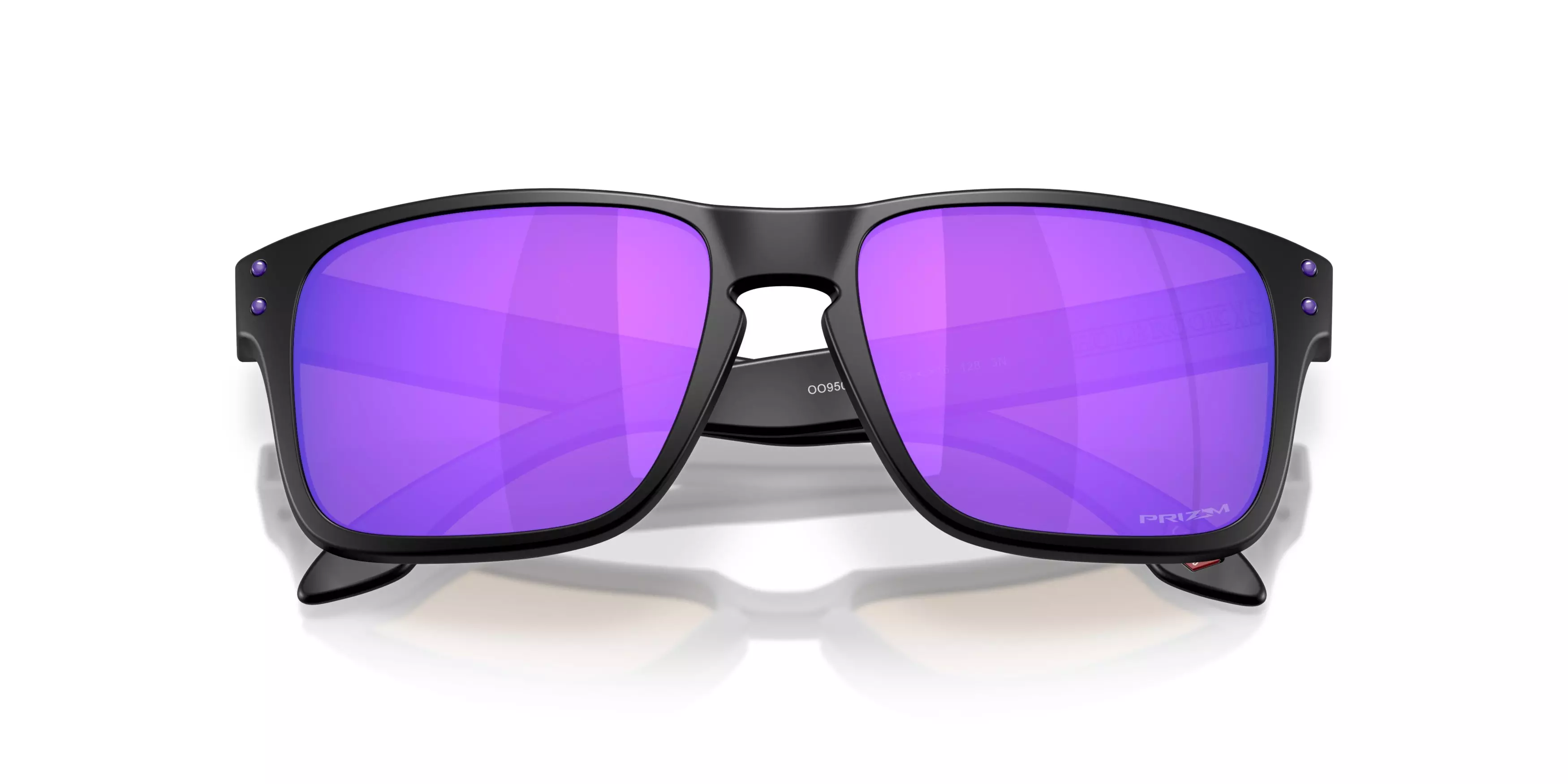 Oakley Holbrook S Prizm Violet Sunglasses - Matte Black - BLACK/VIOLET