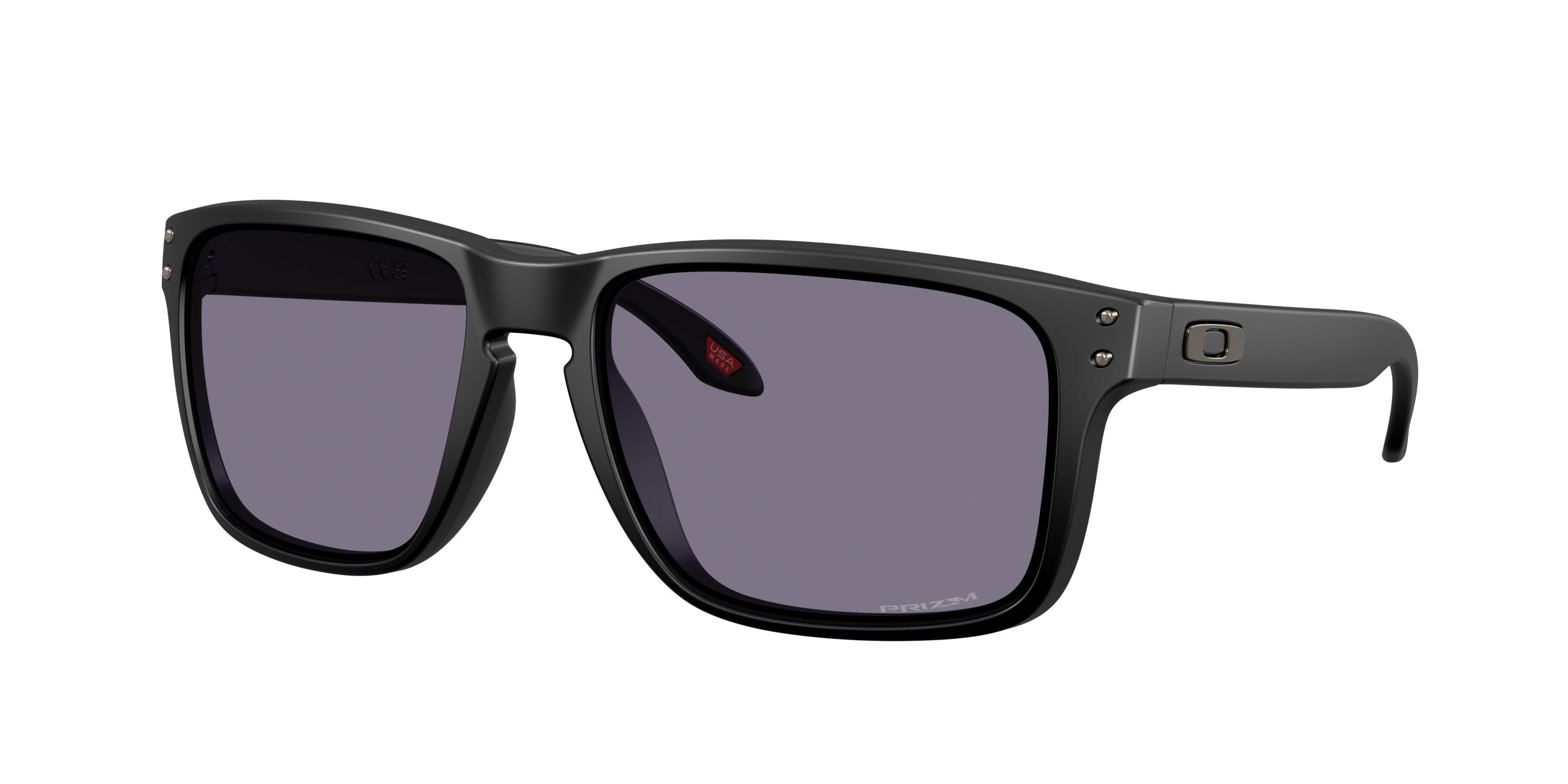 Oakley Holbrook XXL Prizm Grey Sunglasses - Matte Black - BLACK/GREY Thumbnail View 1