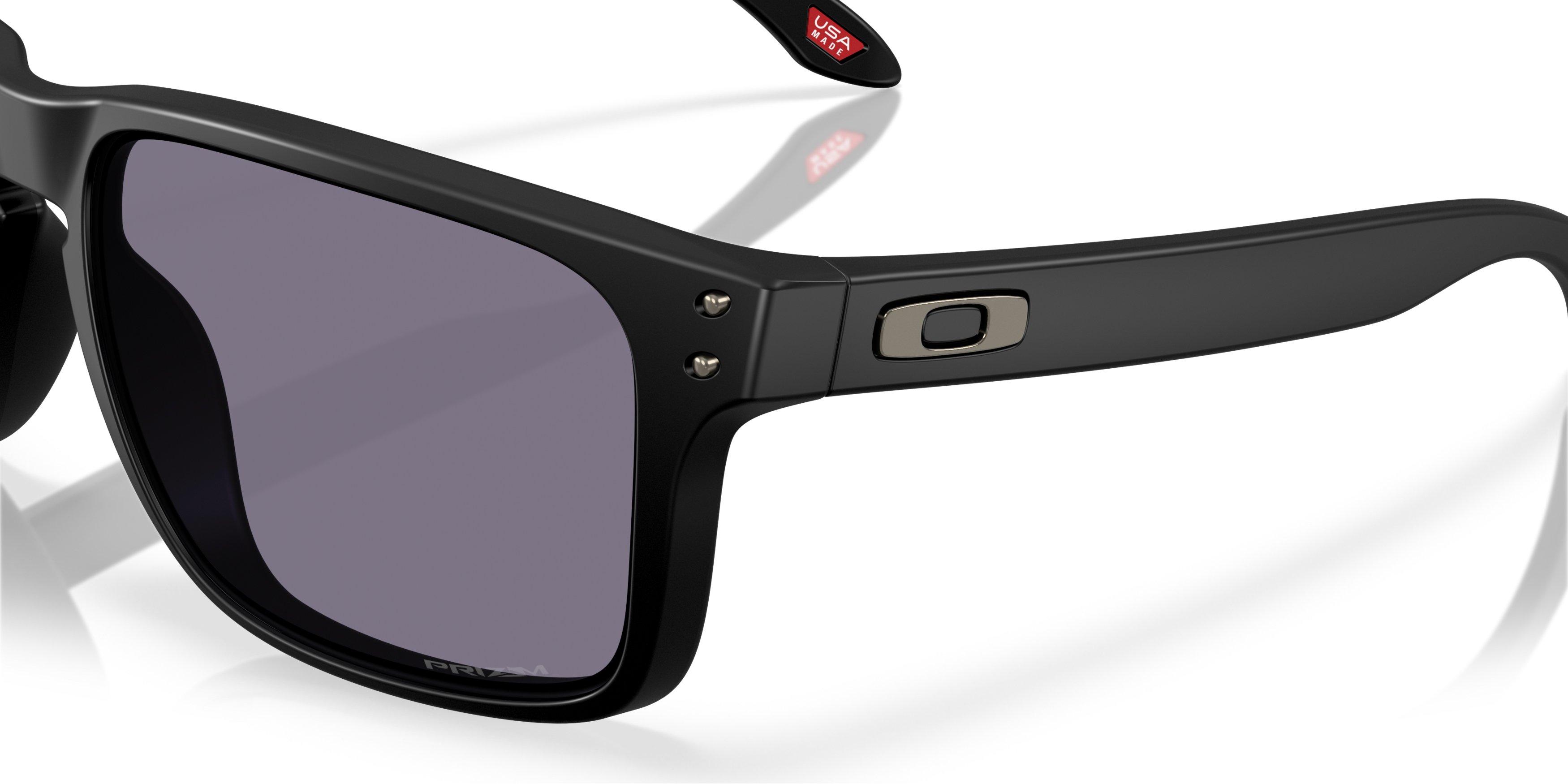 Oakley Holbrook XXL Prizm Grey Sunglasses - Matte Black - BLACK/GREY Thumbnail View 5