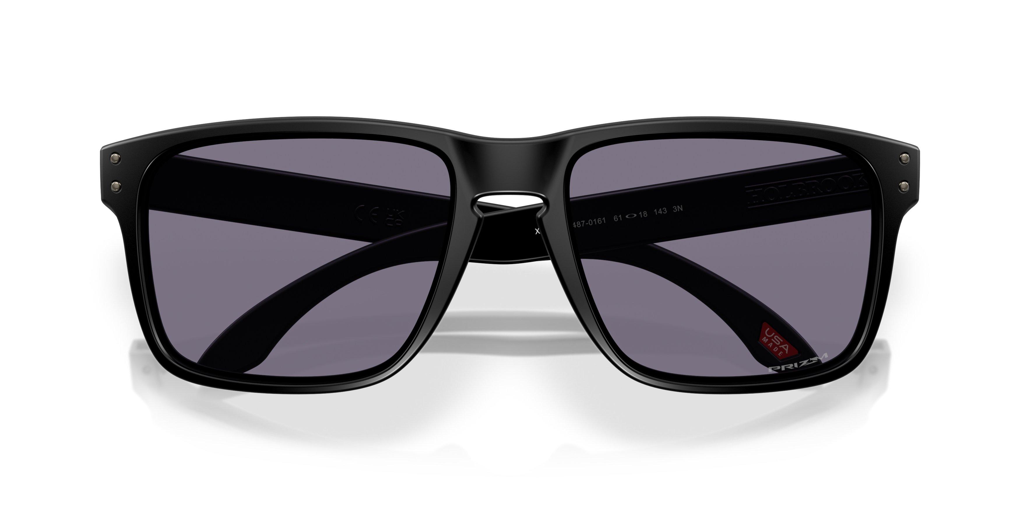 Oakley Holbrook XXL Prizm Grey Sunglasses - Matte Black - BLACK/GREY Thumbnail View 7