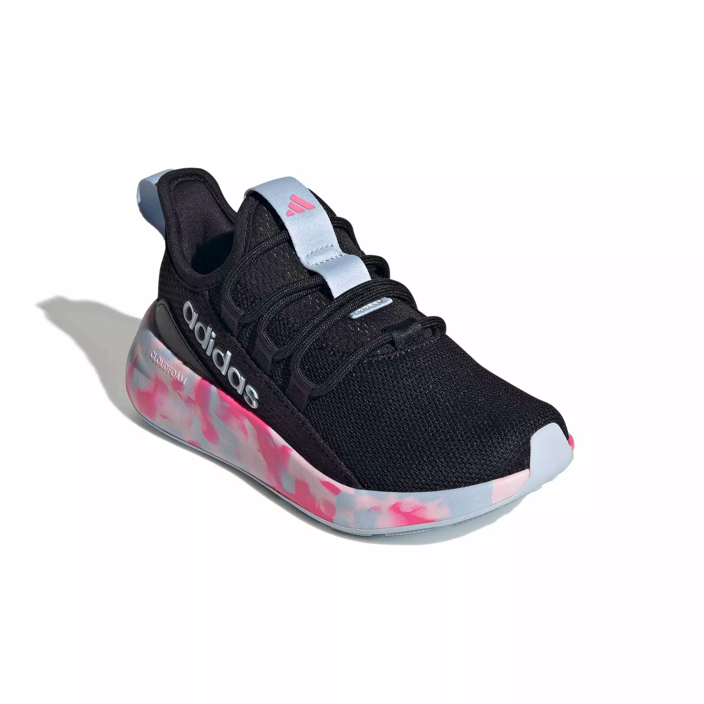 adidas Lite Racer Adapt 8.0 "Core Black/Crystal Sky/Shock Pink" Preschool Boys' Shoe - BLACK/SKY/PINK