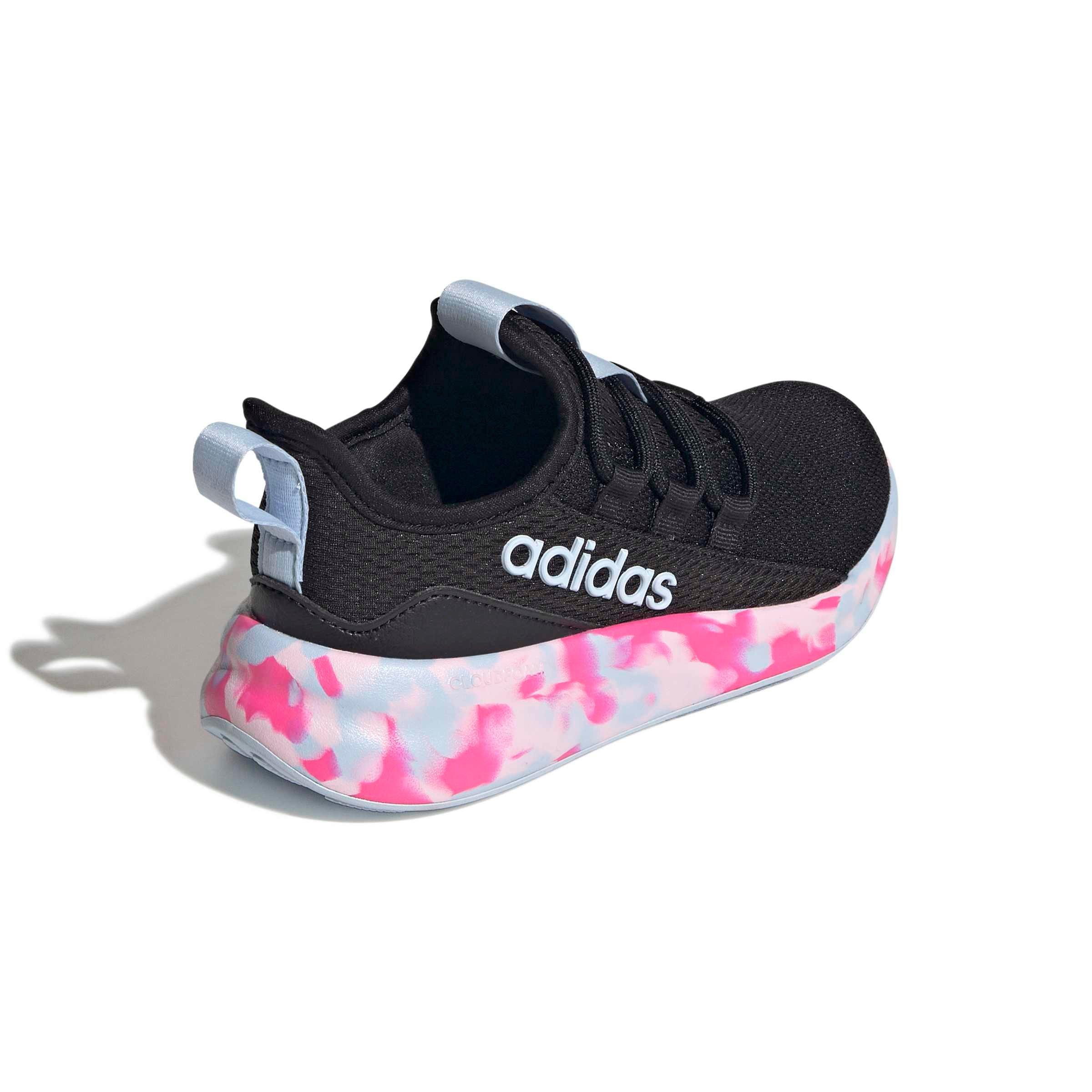 adidas Lite Racer Adapt 8.0 "Core Black/Crystal Sky/Shock Pink" Preschool Boys' Shoe - BLACK/SKY/PINK