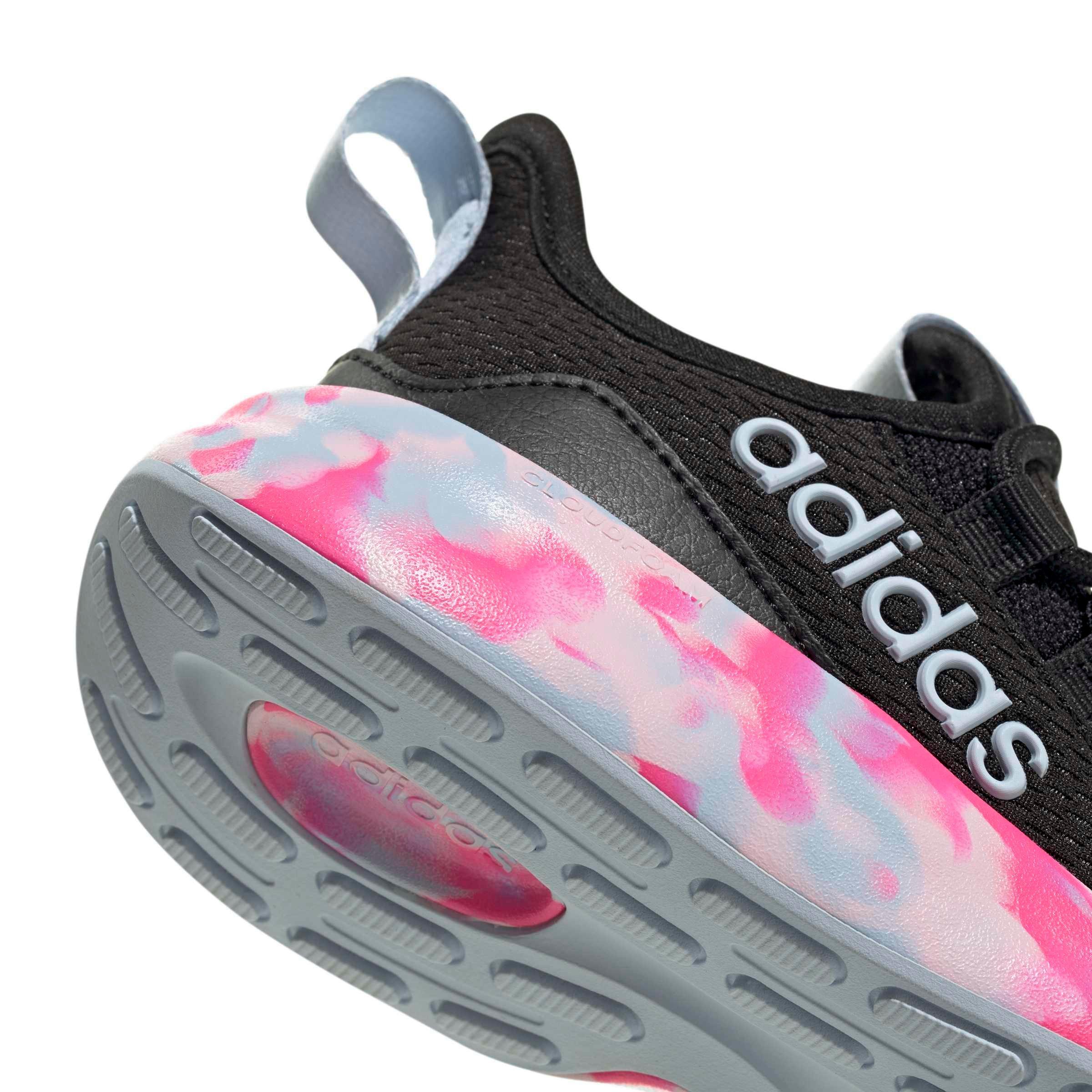 adidas Lite Racer Adapt 8.0 "Core Black/Crystal Sky/Shock Pink" Preschool Boys' Shoe - BLACK/SKY/PINK