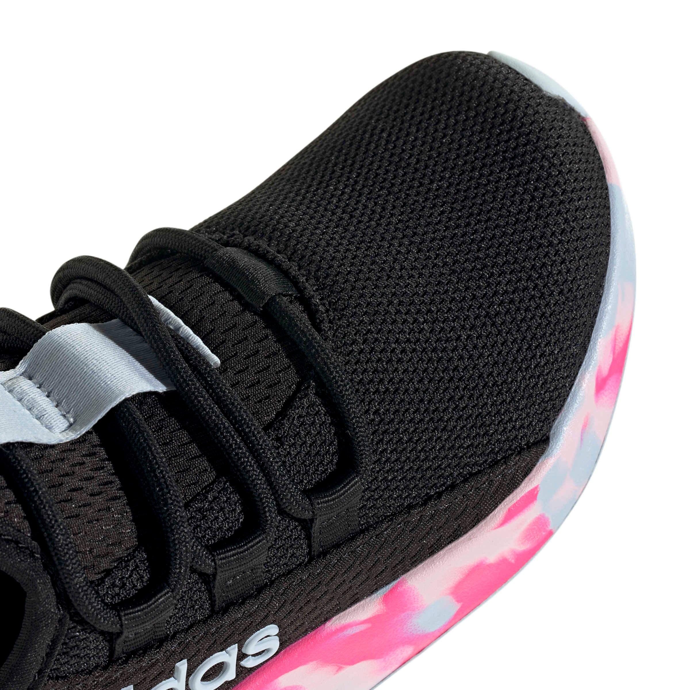 adidas Lite Racer Adapt 8.0 "Core Black/Crystal Sky/Shock Pink" Preschool Boys' Shoe - BLACK/SKY/PINK