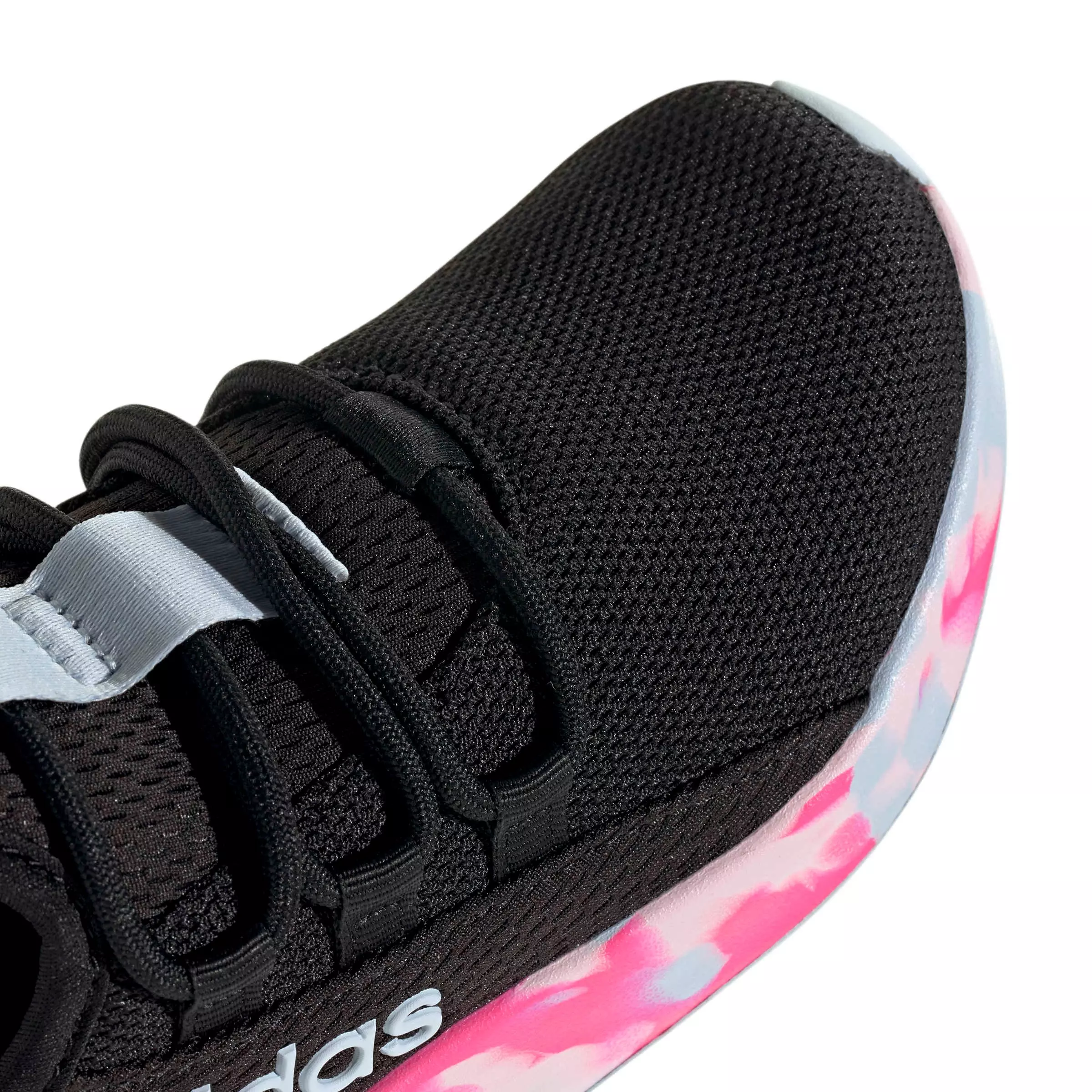 adidas Lite Racer Adapt 8.0 "Core Black/Crystal Sky/Shock Pink" Preschool Boys' Shoe - BLACK/SKY/PINK