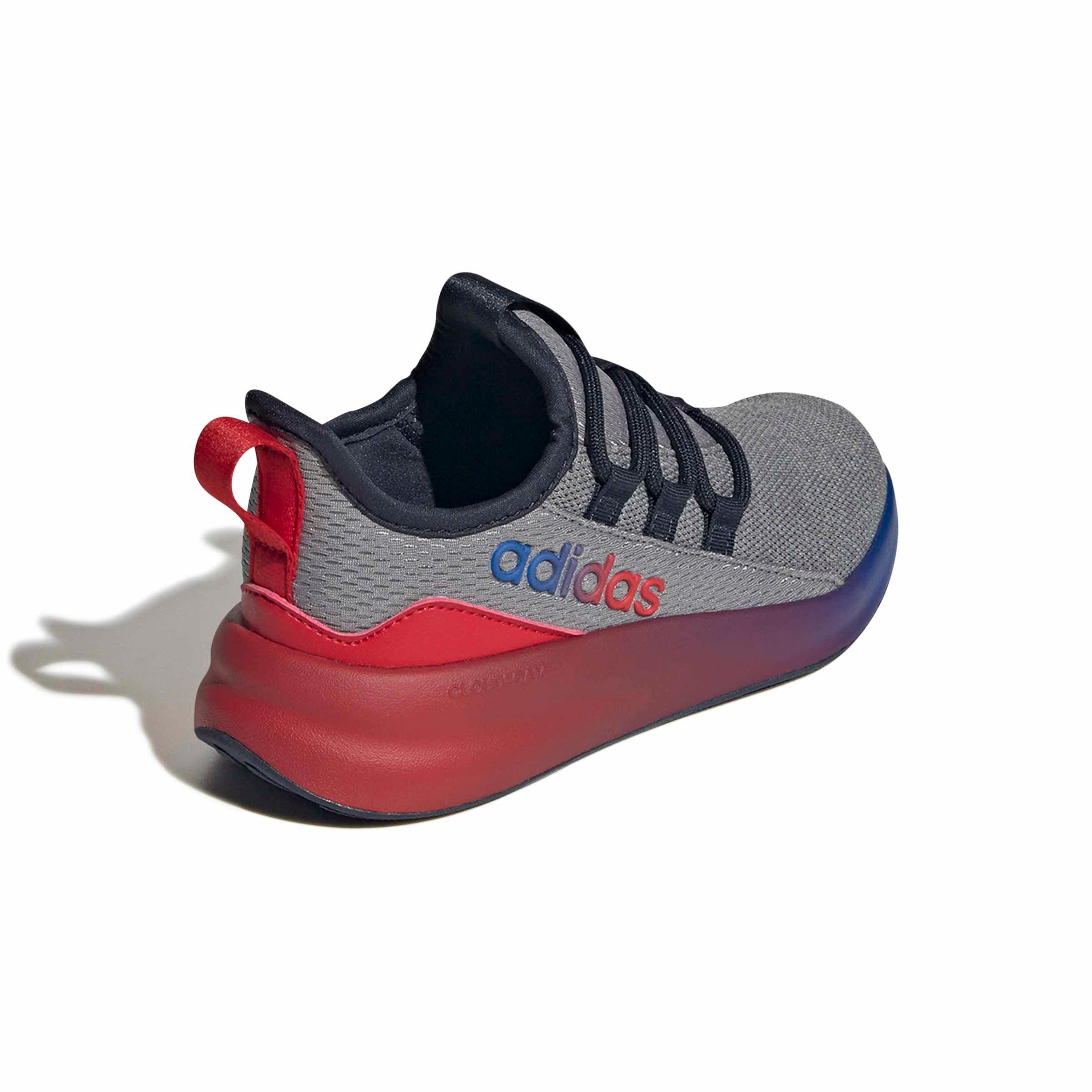 adidas Lite Racer Adapt 8.0 "Grey Three/Better Scarlet/Team Royal Blue" Preschool Boys' Shoe - GREY/SCARLET/ROYAL