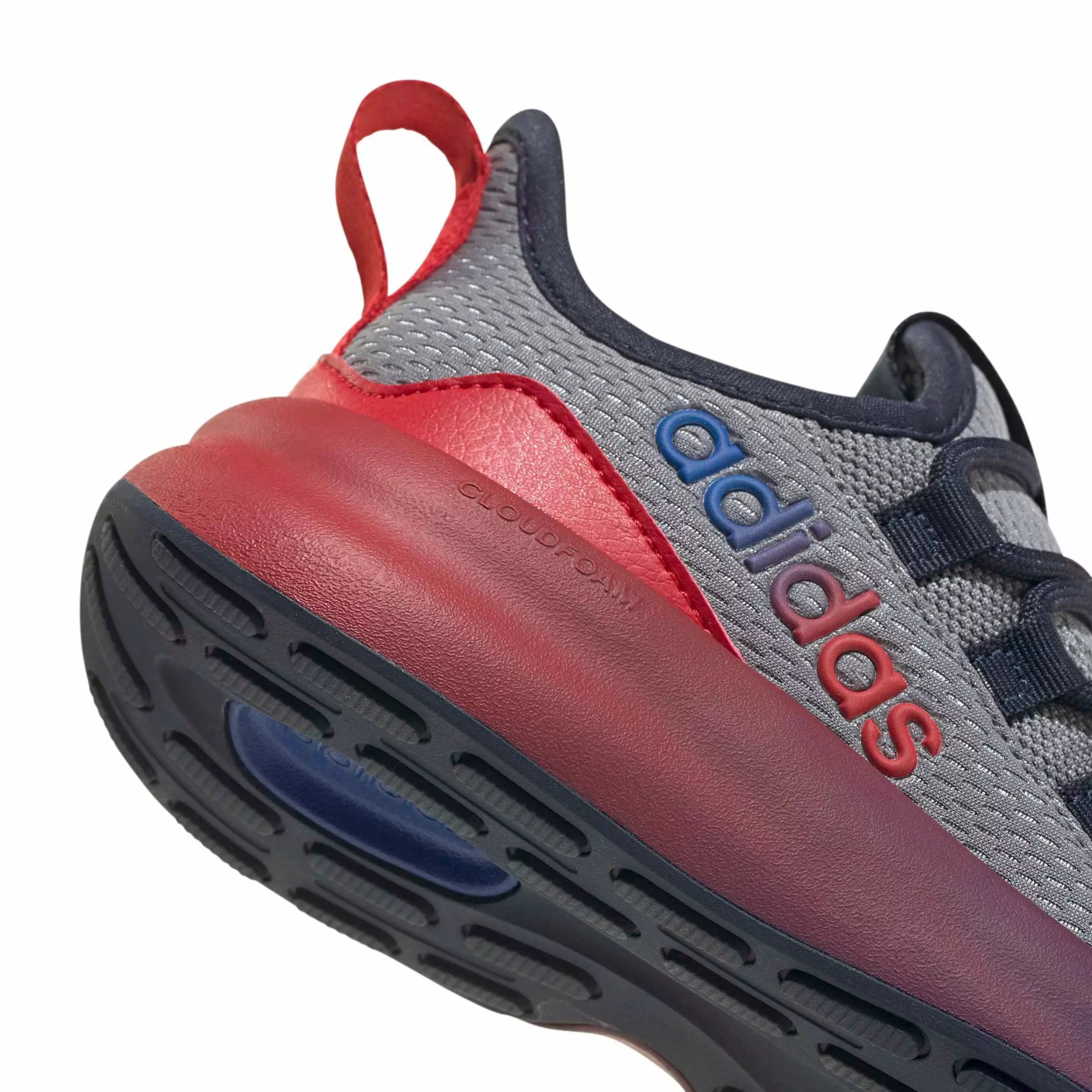 adidas Lite Racer Adapt 8.0 "Grey Three/Better Scarlet/Team Royal Blue" Preschool Boys' Shoe - GREY/SCARLET/ROYAL