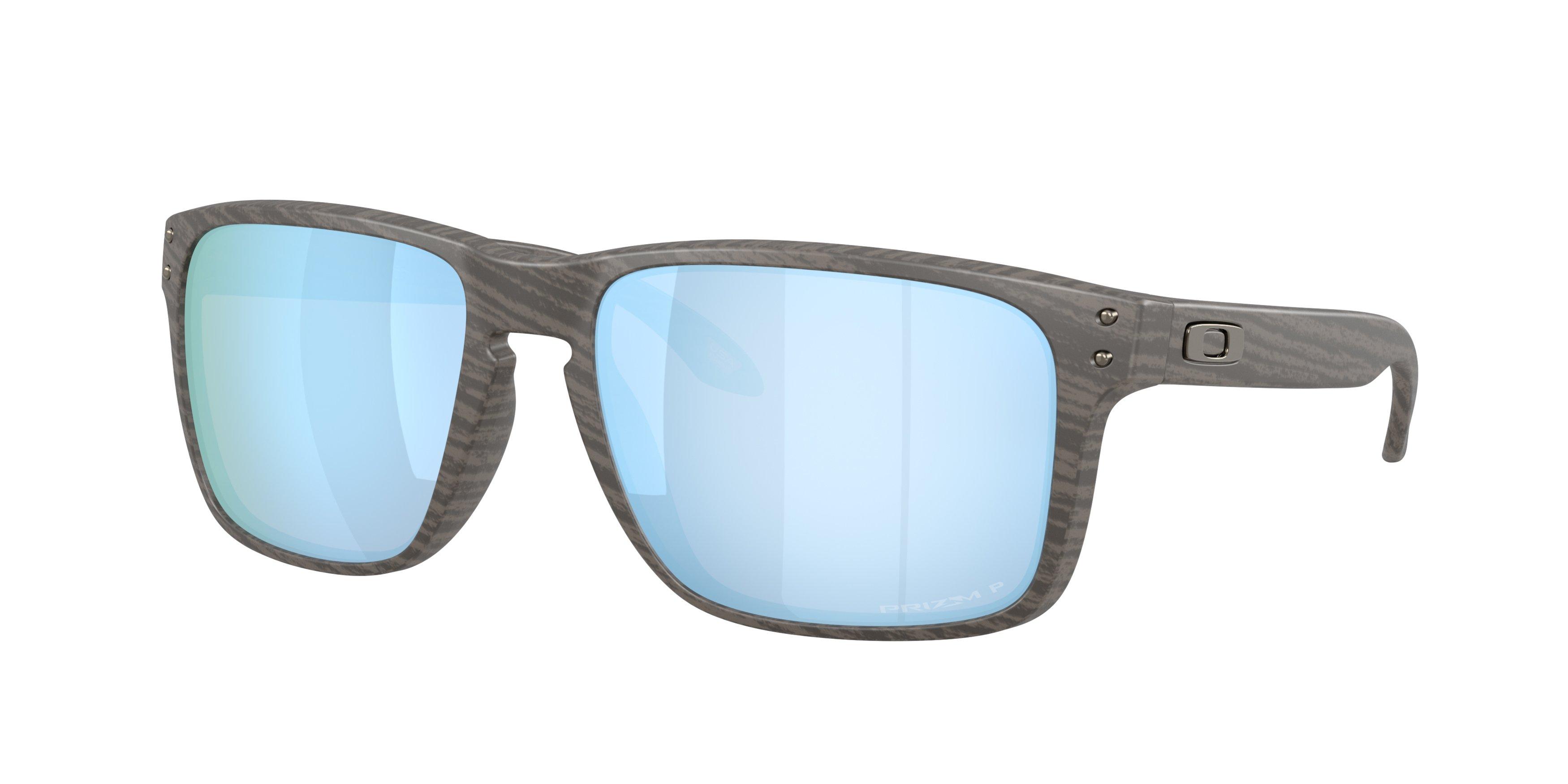 Oakley Holbrook XXL Prizm Deep Water Polarized Sunglasses - Grey Woodgrain - GREY/BLUE Thumbnail View 1
