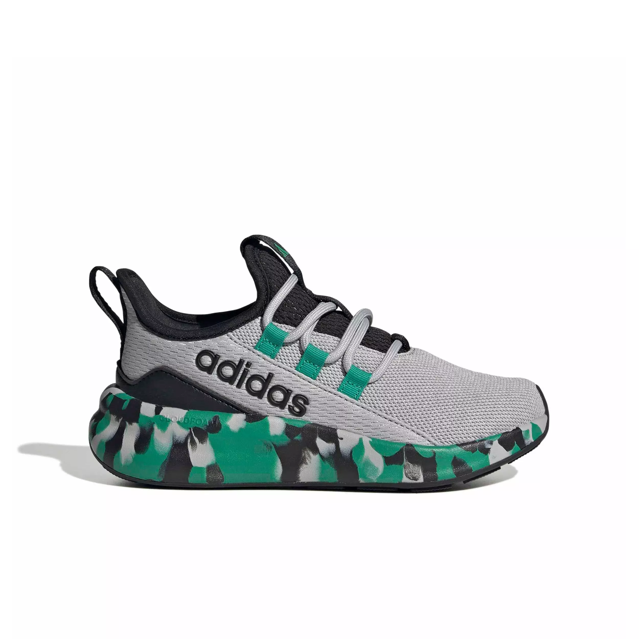 adidas Lite Racer Adapt 8.0 "Grey Two/Court Green/Core Black" Preschool Boys' Shoe - GREY/GREEN/BLACK