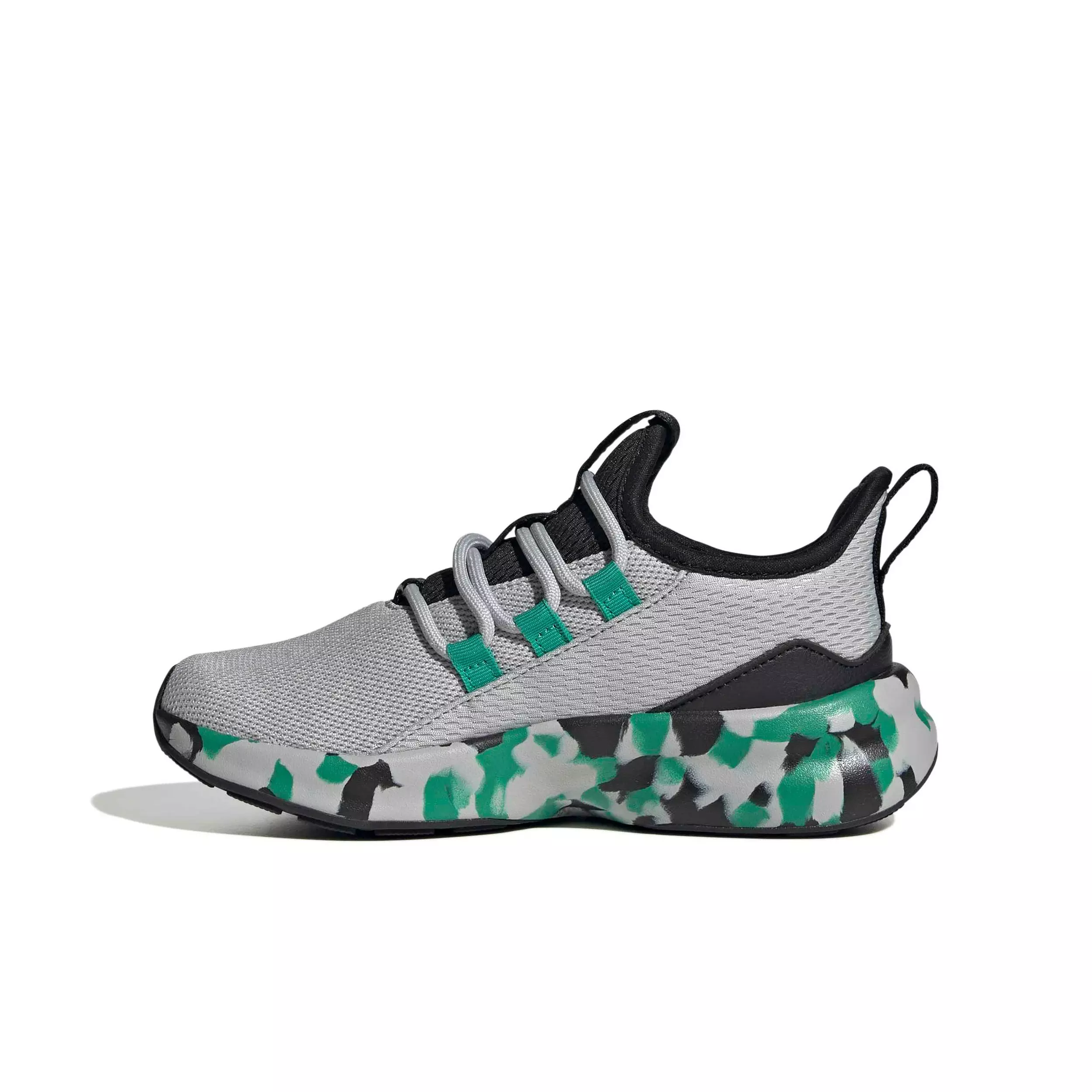 adidas Lite Racer Adapt 8.0 "Grey Two/Court Green/Core Black" Preschool Boys' Shoe - GREY/GREEN/BLACK