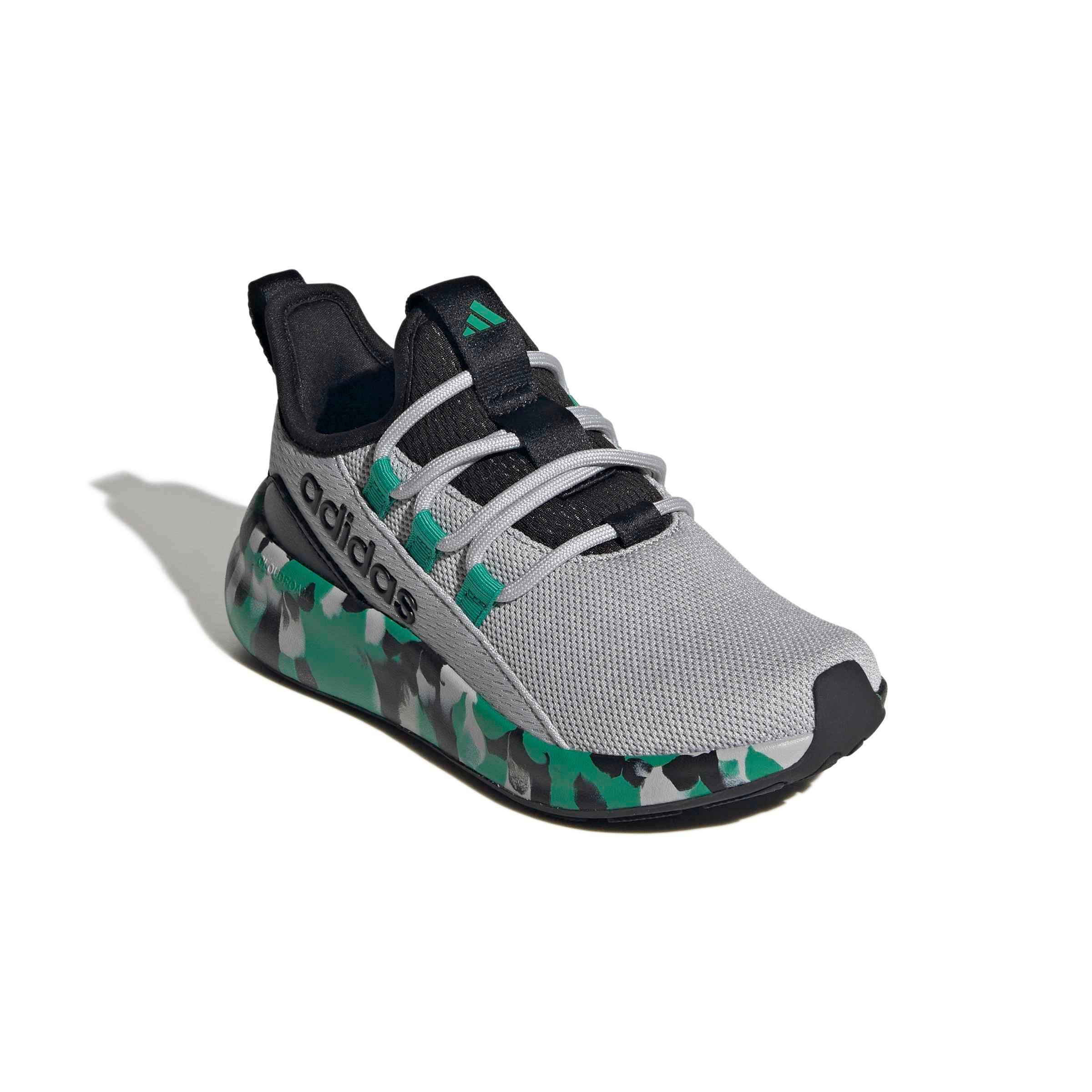 adidas Lite Racer Adapt 8.0 "Grey Two/Court Green/Core Black" Preschool Boys' Shoe - GREY/GREEN/BLACK