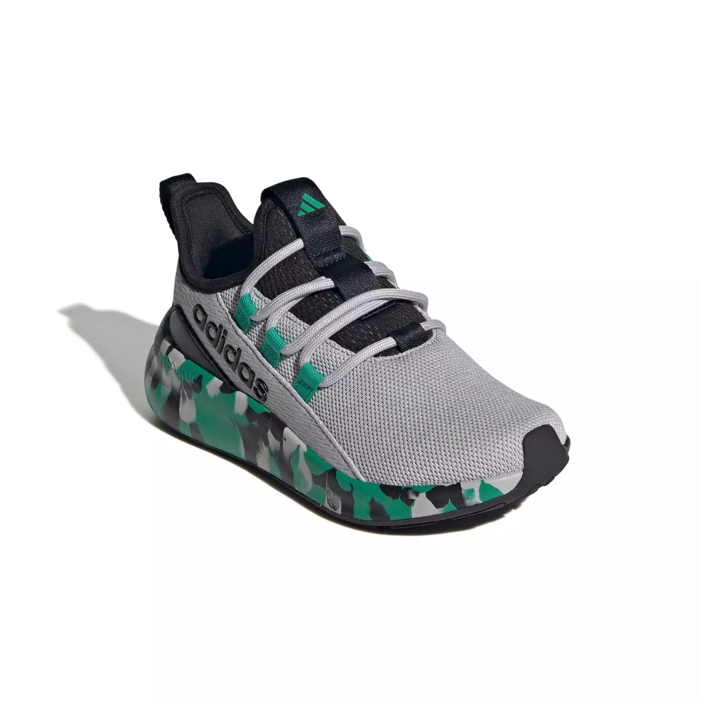 adidas Lite Racer Adapt 8.0 "Grey Two/Court Green/Core Black" Preschool Boys' Shoe - GREY/GREEN/BLACK
