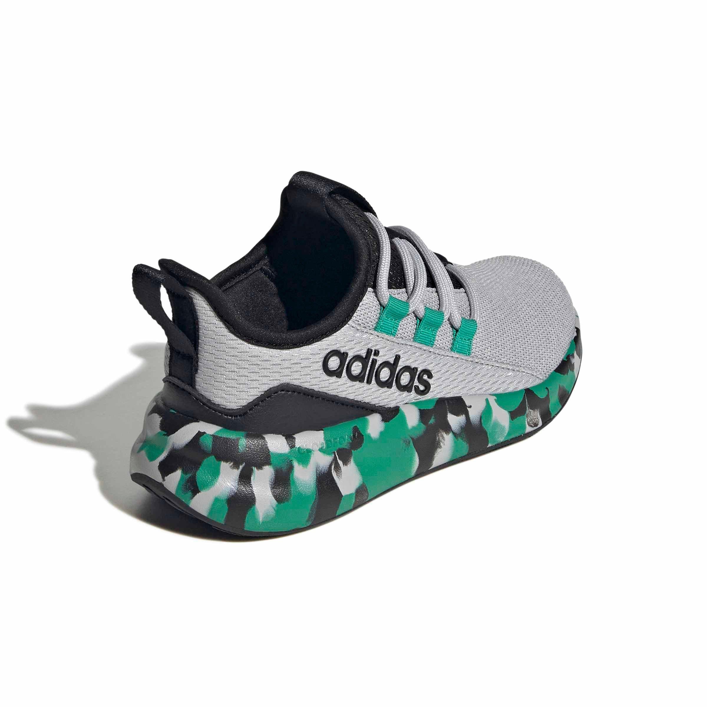 adidas Lite Racer Adapt 8.0 "Grey Two/Court Green/Core Black" Preschool Boys' Shoe - GREY/GREEN/BLACK