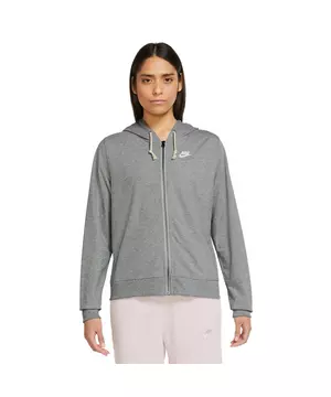 Abiertamente invadir Cromático Nike Women's Sportswear Gym Vintage Easy Full-Zip Hoodie - Grey