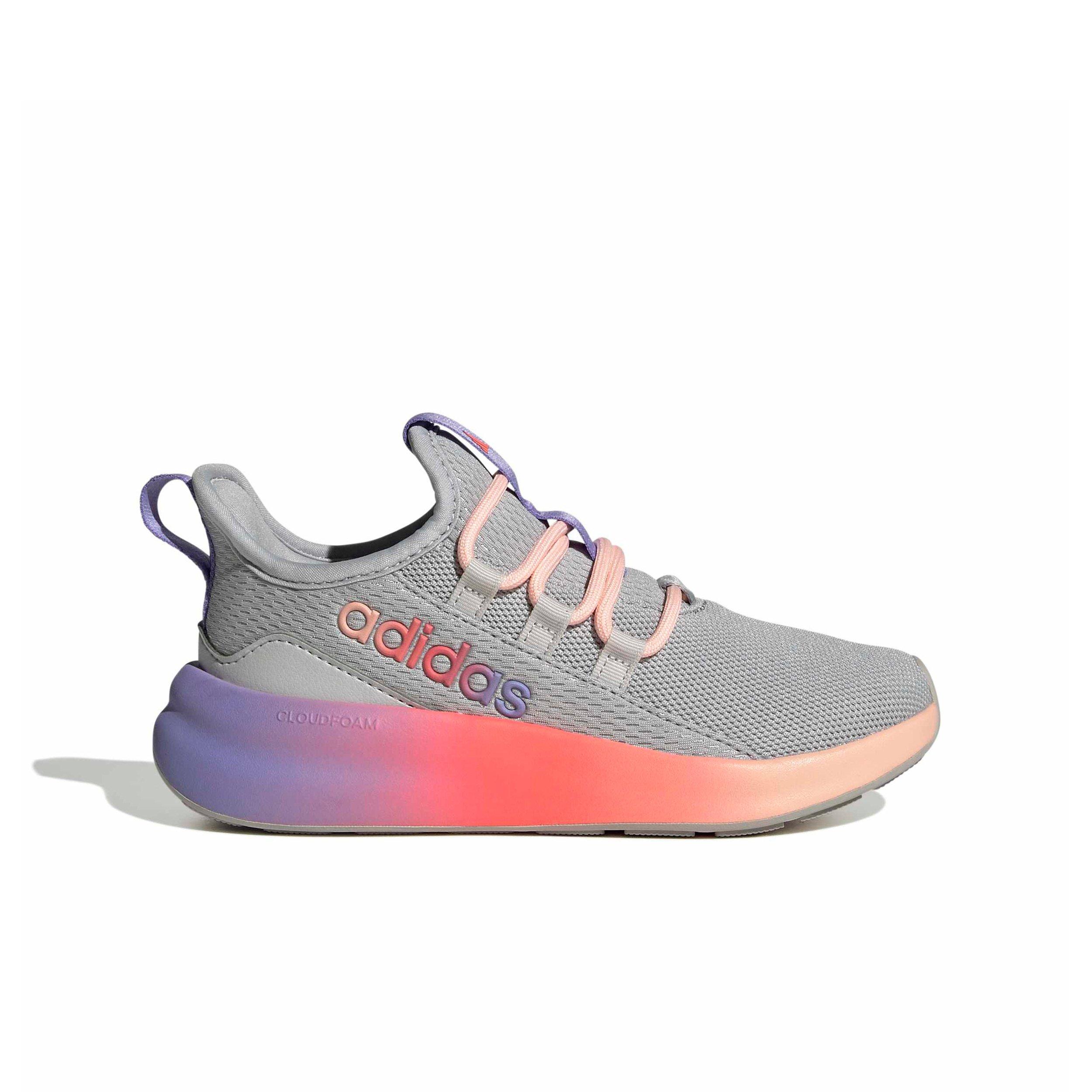 adidas Lite Racer Adapt 8.0 "Grey Two/Grey One/Purple Rush" Preschool Boys' Shoe - GREY/GREY/PURPLE