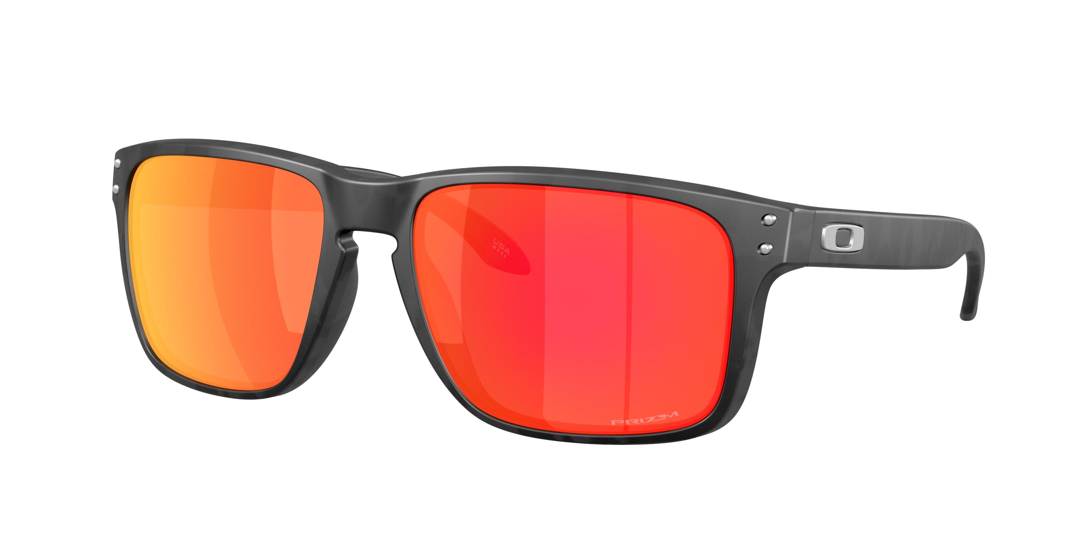 Oakley Holbrook XXL Prizm Ruby Sunglasses - Matte Black Camo - BLACK/RED Thumbnail View 1