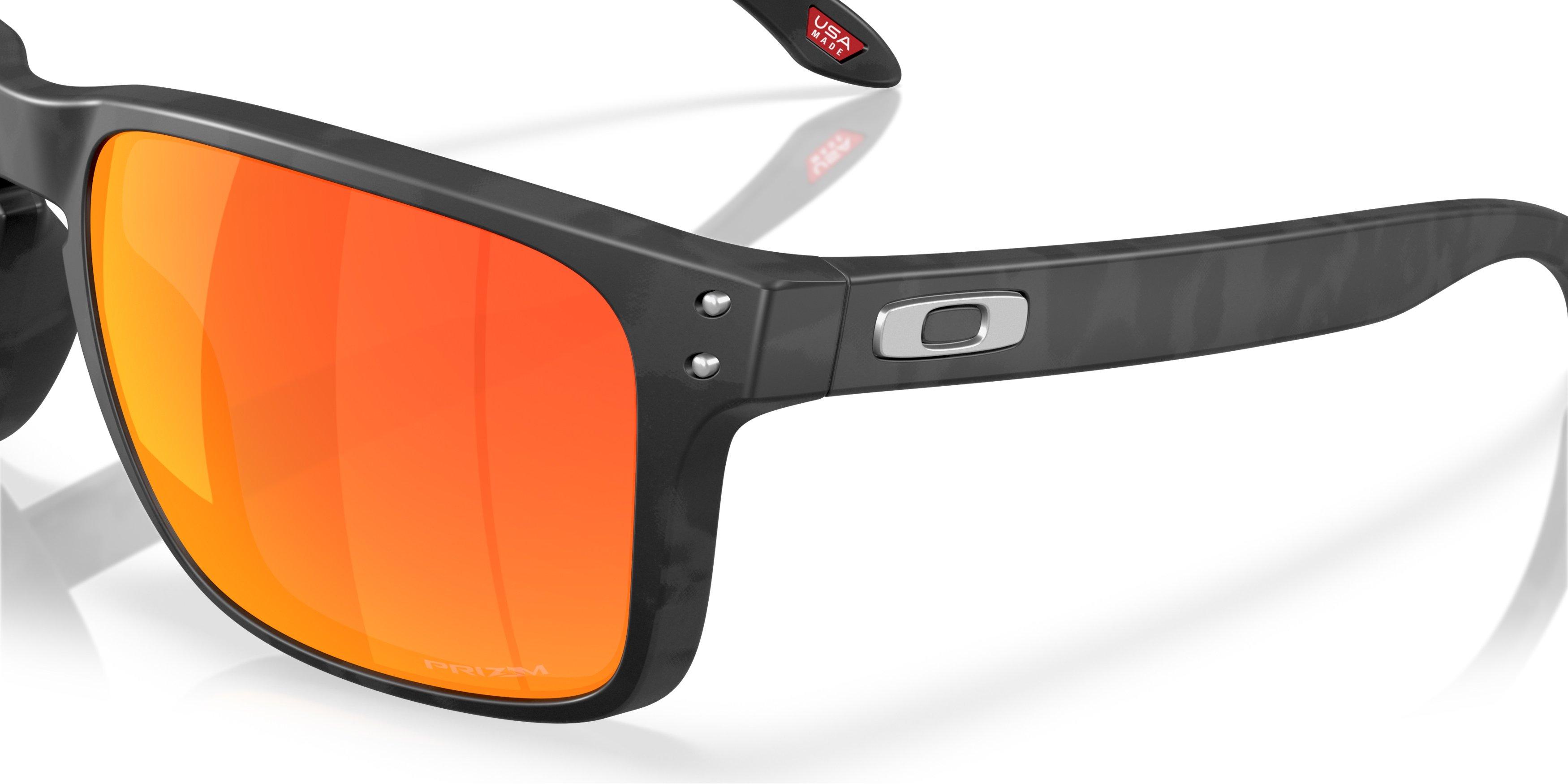 Oakley Holbrook XXL Prizm Ruby Sunglasses - Matte Black Camo - BLACK/RED Thumbnail View 5