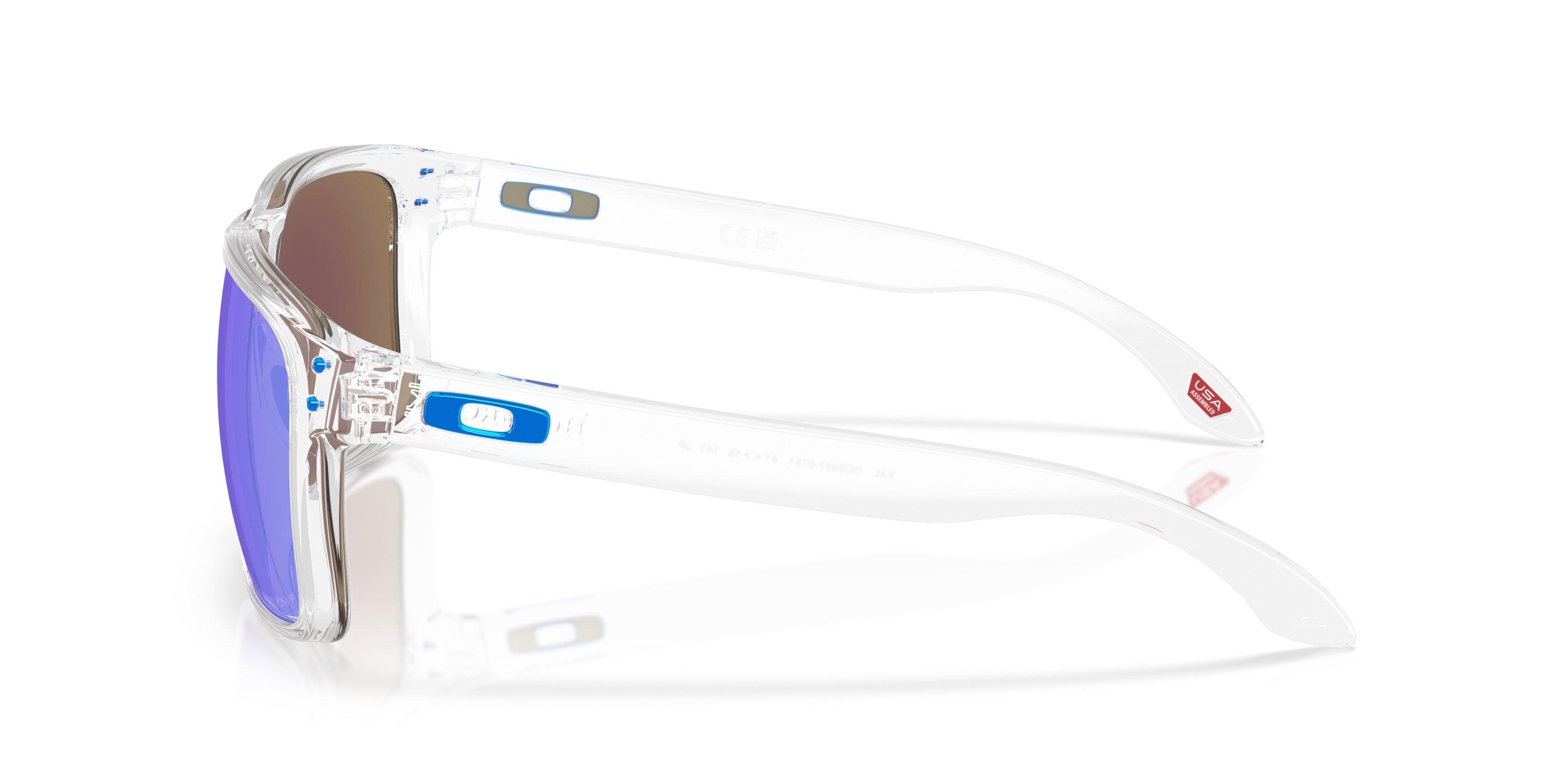 Oakley Holbrook XXL Prizm Sapphire Polarized Sunglasses - Polished Clear - CLEAR/BLUE Thumbnail View 8