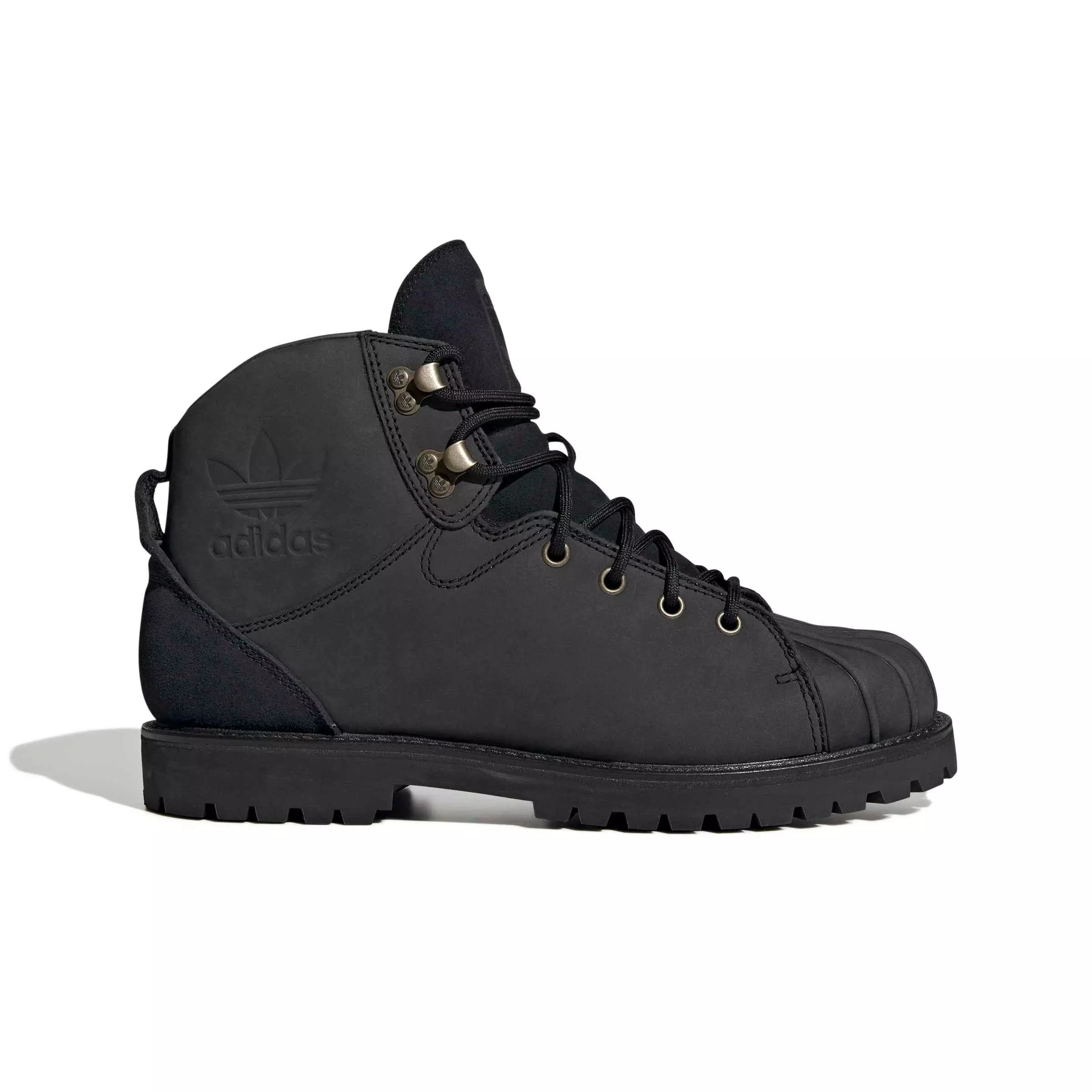 adidas Originals Superstar "Core Black/Core Black/Grey Five" Men's Boot - BLACK/BLACK/GREY