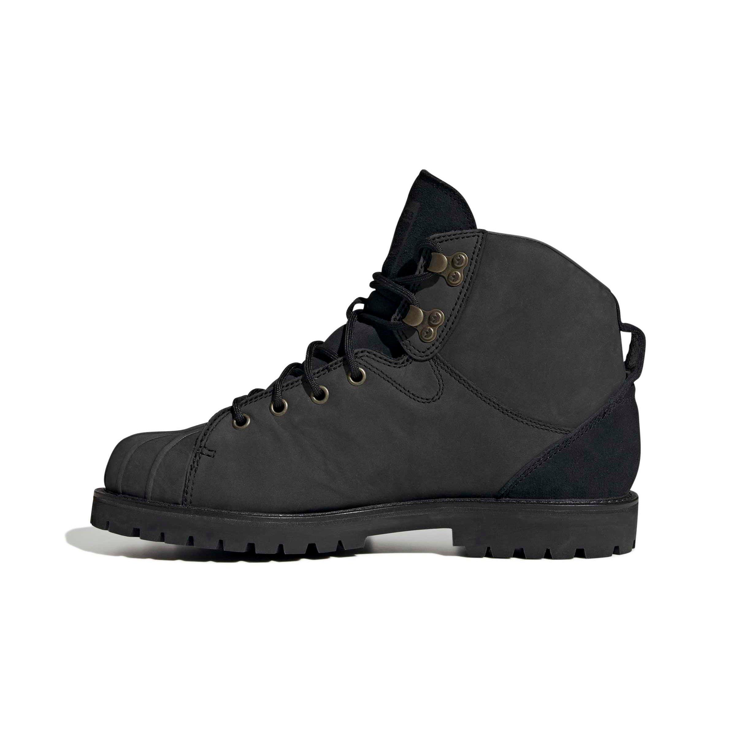 adidas Originals Superstar "Core Black/Core Black/Grey Five" Men's Boot - BLACK/BLACK/GREY Thumbnail View 2
