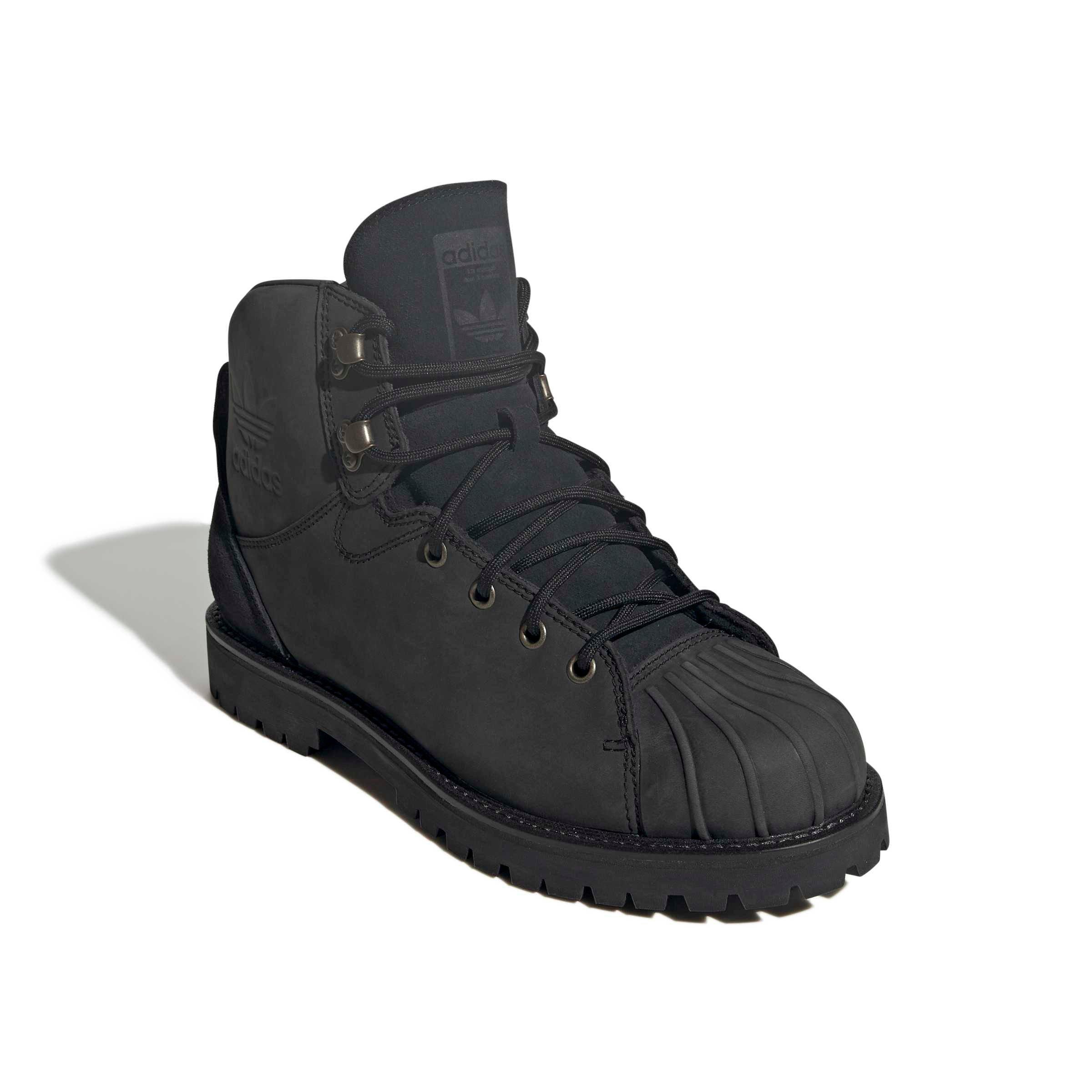adidas Originals Superstar "Core Black/Core Black/Grey Five" Men's Boot - BLACK/BLACK/GREY Thumbnail View 3