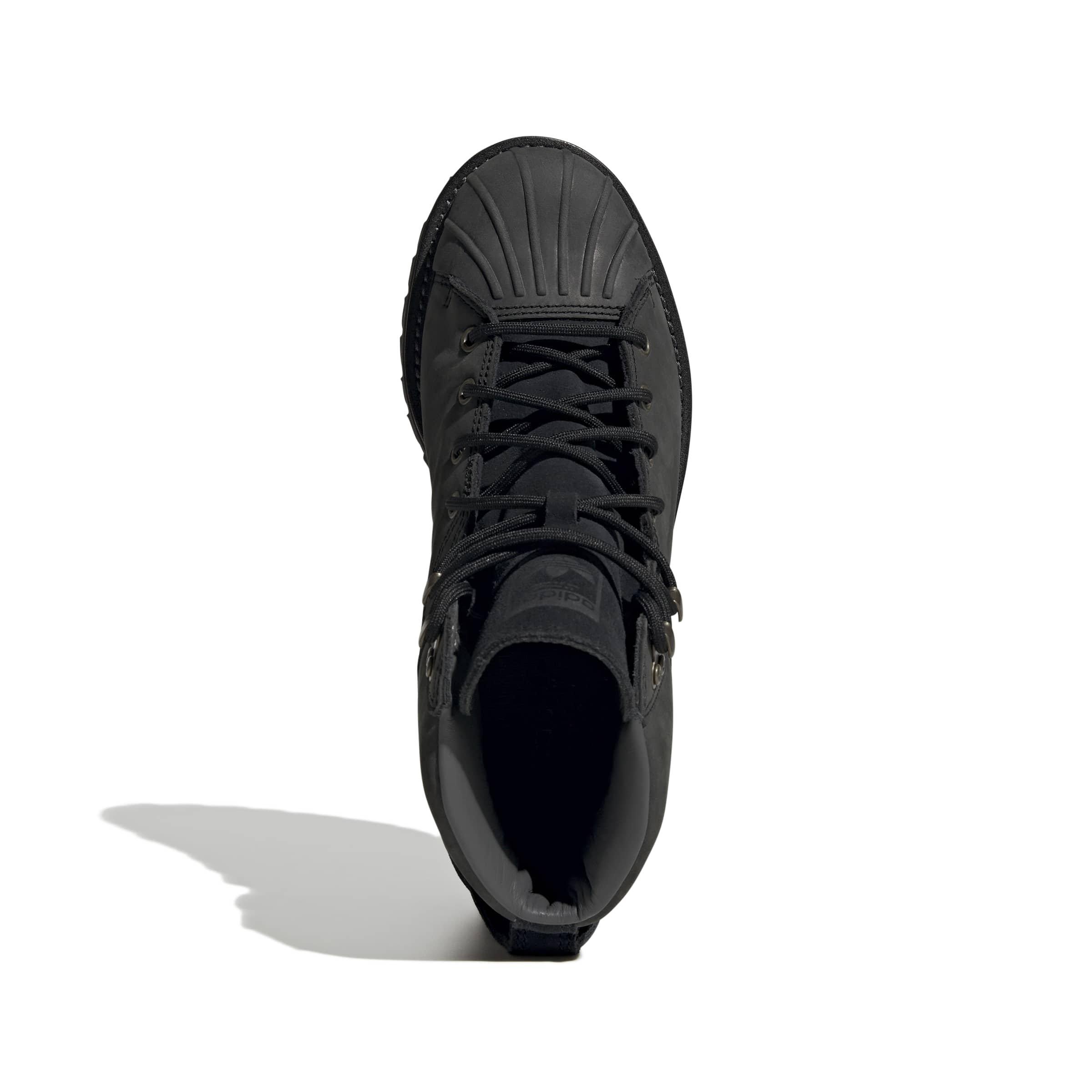 adidas Originals Superstar "Core Black/Core Black/Grey Five" Men's Boot - BLACK/BLACK/GREY Thumbnail View 5