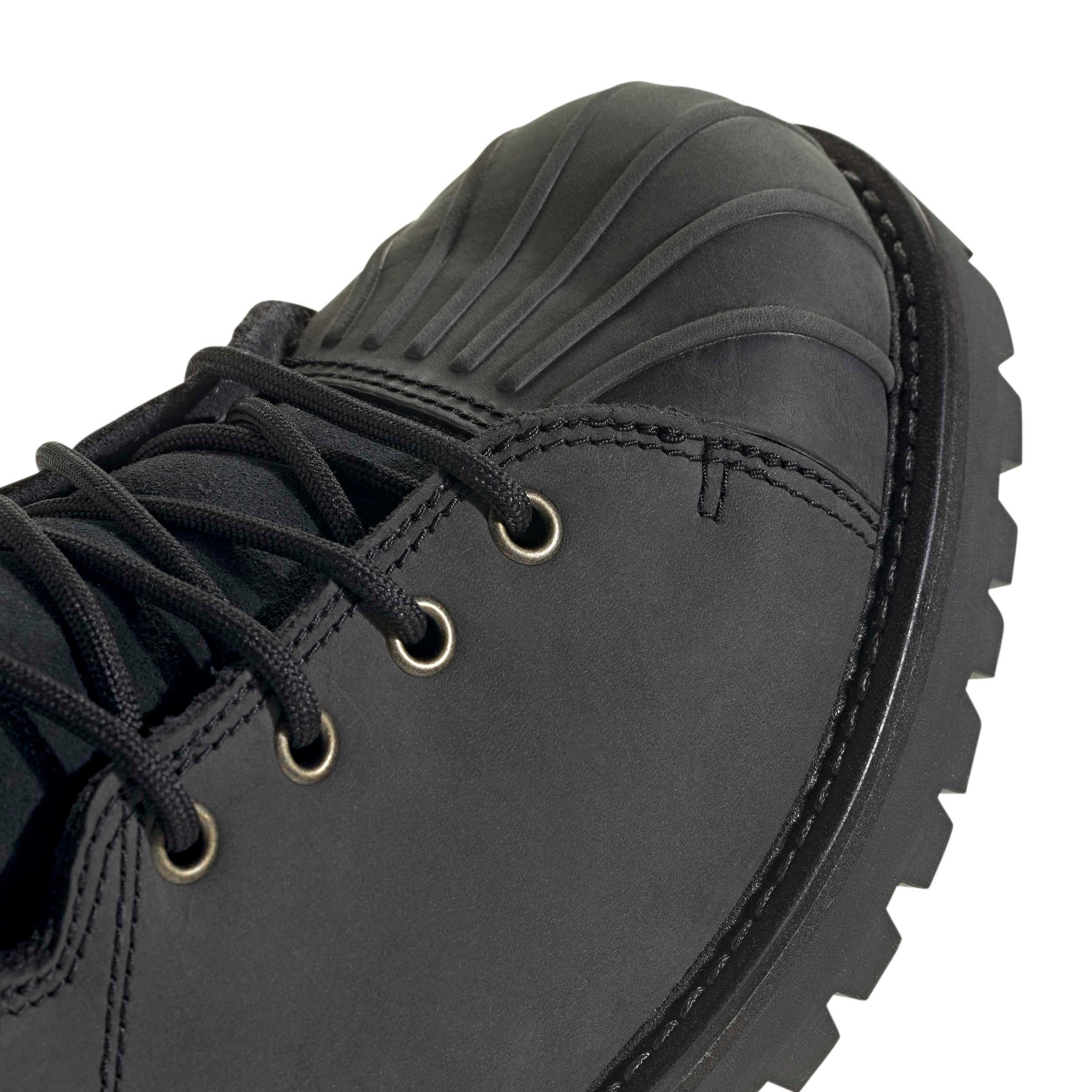 adidas Originals Superstar "Core Black/Core Black/Grey Five" Men's Boot - BLACK/BLACK/GREY Thumbnail View 8