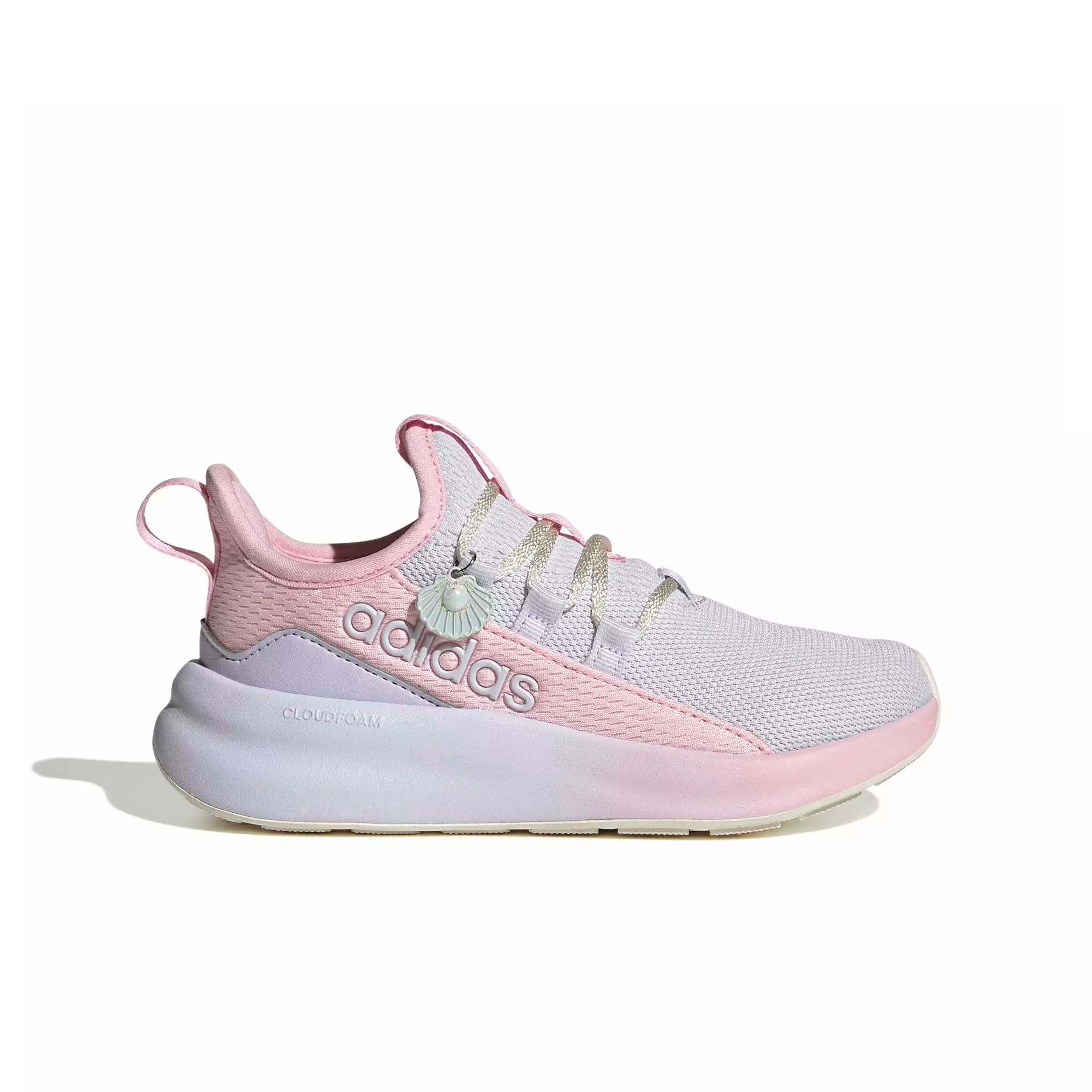 adidas Lite Racer Adapt 8.0 "Frozen Purple/Clear Pink/Core White" Preschool Girls' Shoe - PURPLE/PINK/WHITE