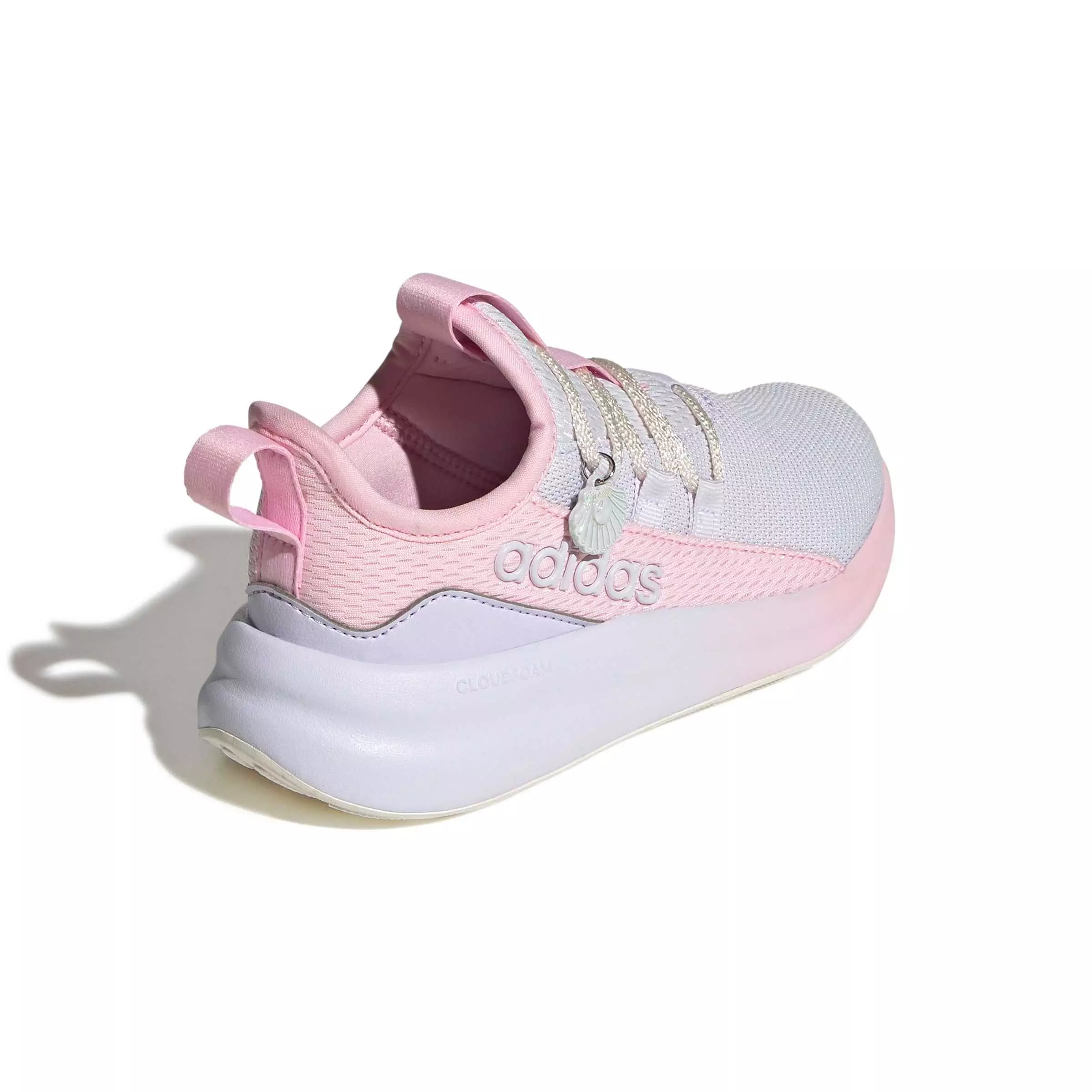 adidas Lite Racer Adapt 8.0 "Frozen Purple/Clear Pink/Core White" Preschool Girls' Shoe - PURPLE/PINK/WHITE