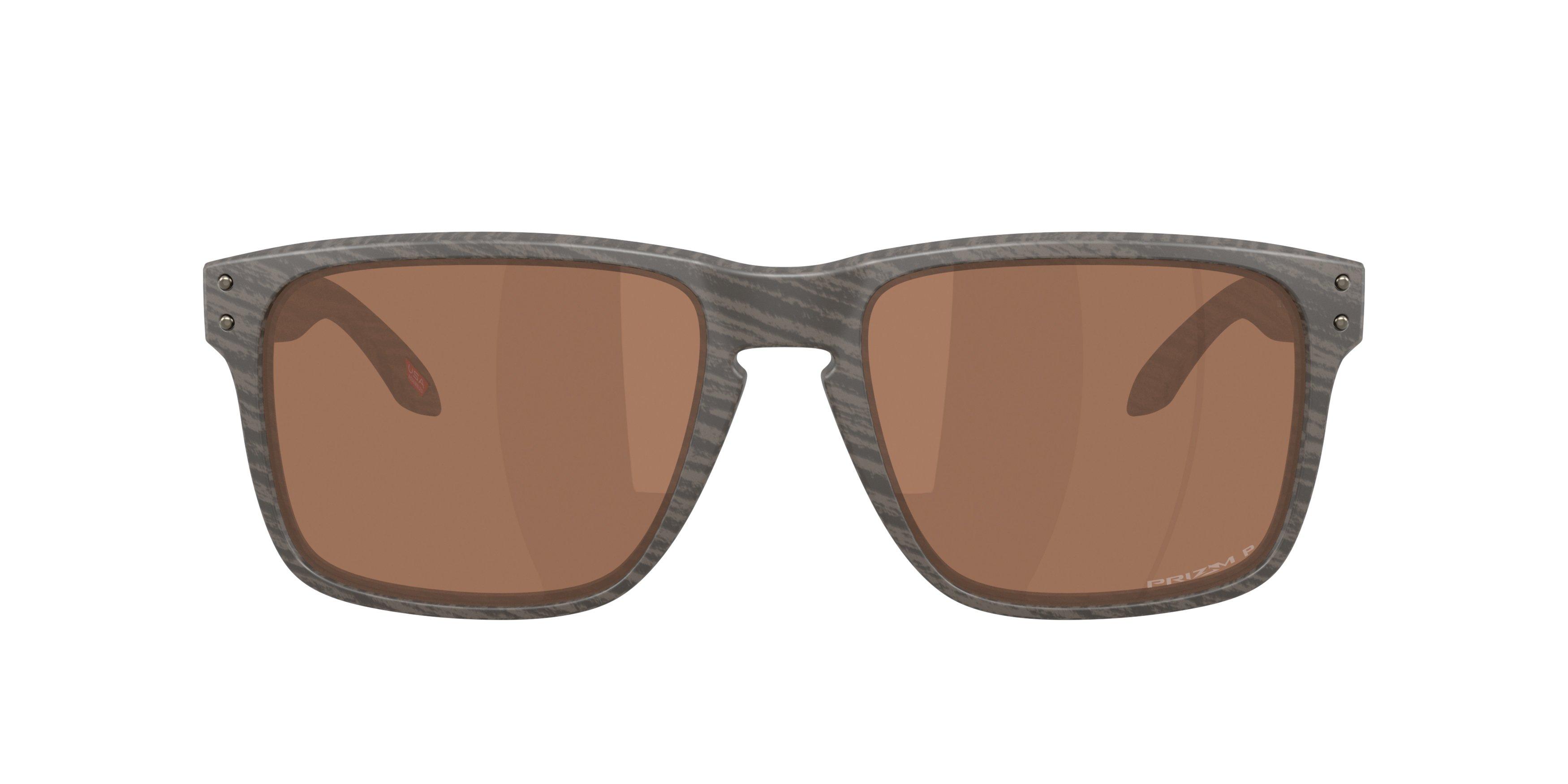 Oakley Holbrook XXL Prizm Tungsten Polarized Sunglasses - Woodgrain - BROWN Thumbnail View 3