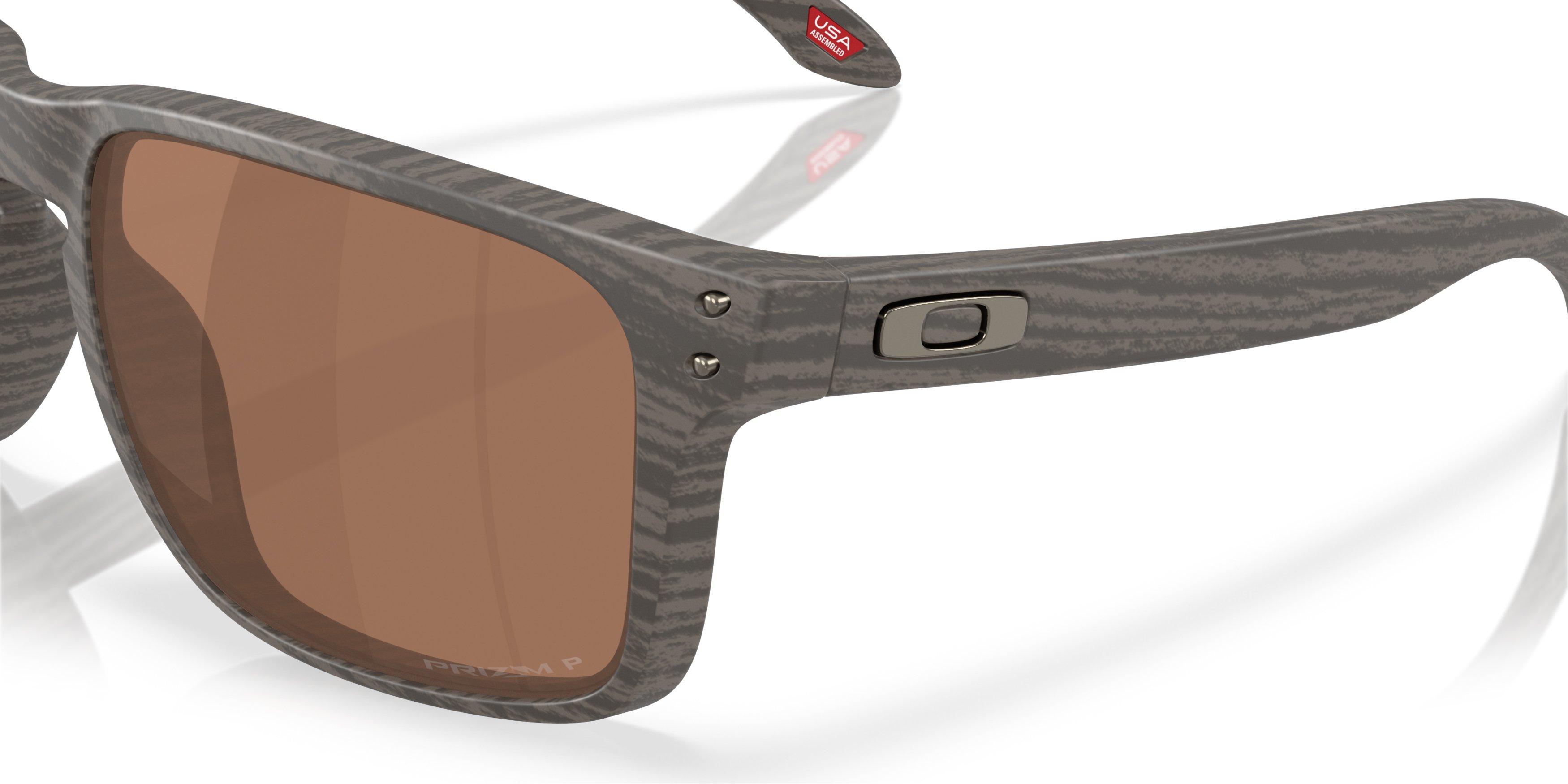 Oakley Holbrook XXL Prizm Tungsten Polarized Sunglasses - Woodgrain - BROWN Thumbnail View 5