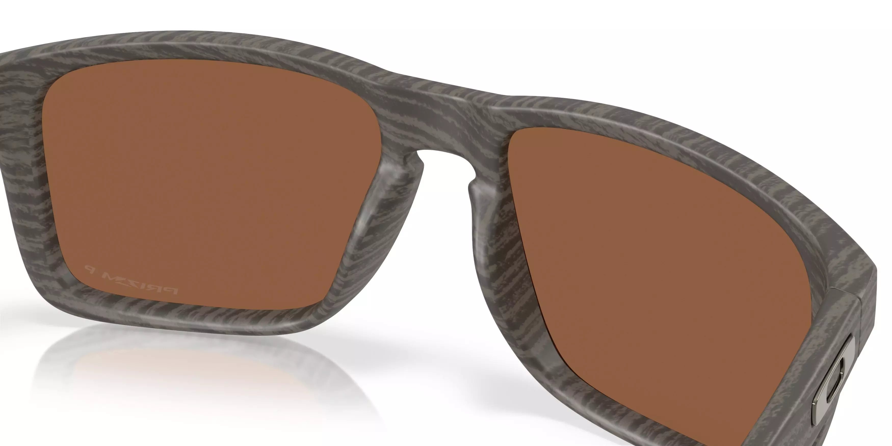 Oakley Holbrook XXL Prizm Tungsten Polarized Sunglasses - Woodgrain - BROWN