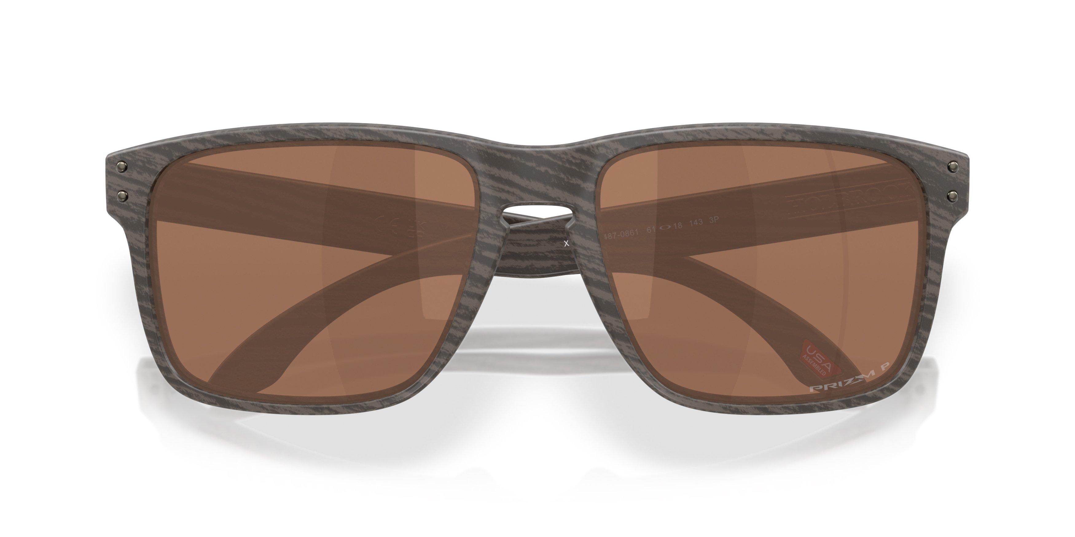 Oakley Holbrook XXL Prizm Tungsten Polarized Sunglasses - Woodgrain - BROWN Thumbnail View 7