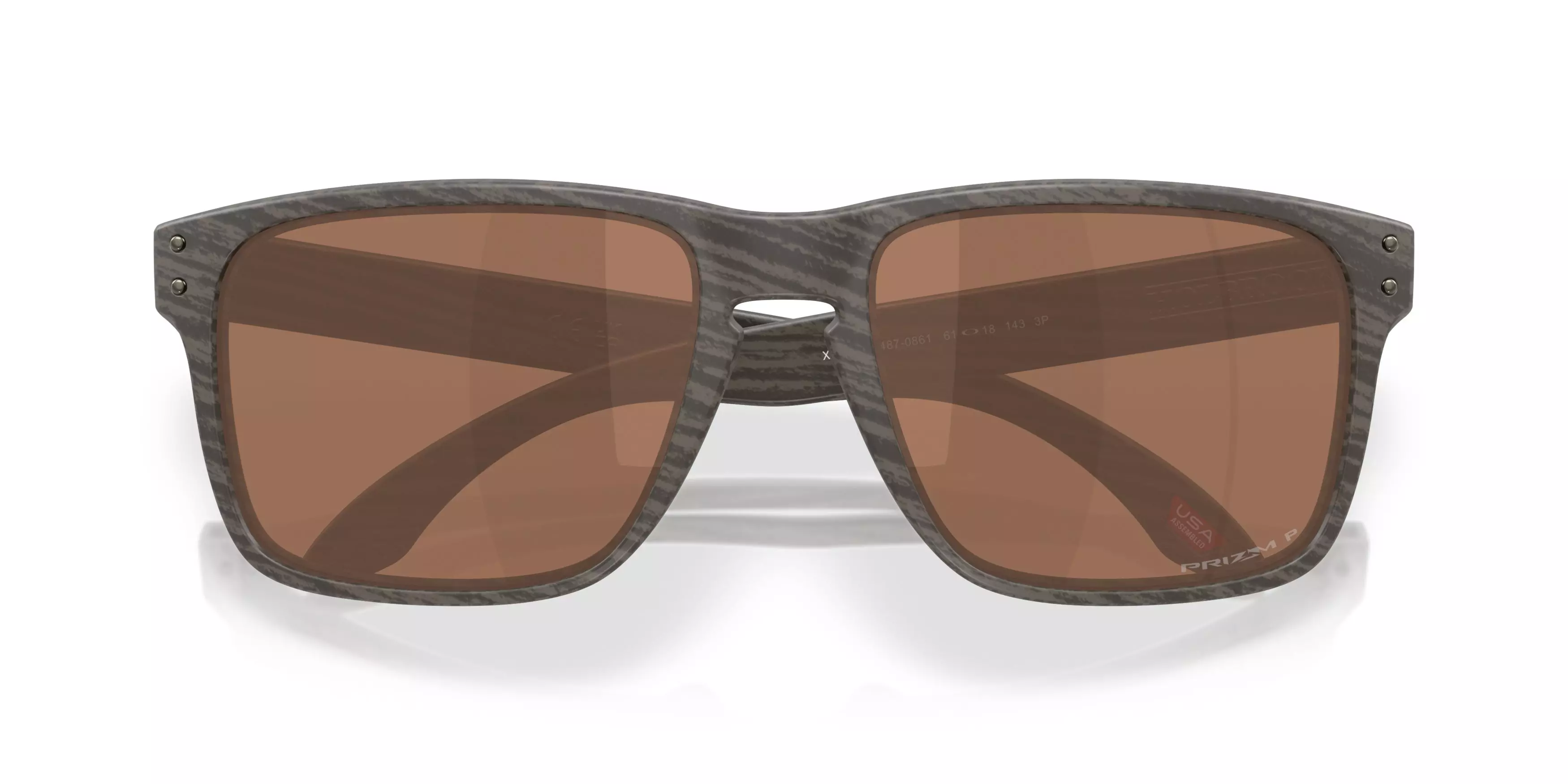 Oakley Holbrook XXL Prizm Tungsten Polarized Sunglasses - Woodgrain - BROWN