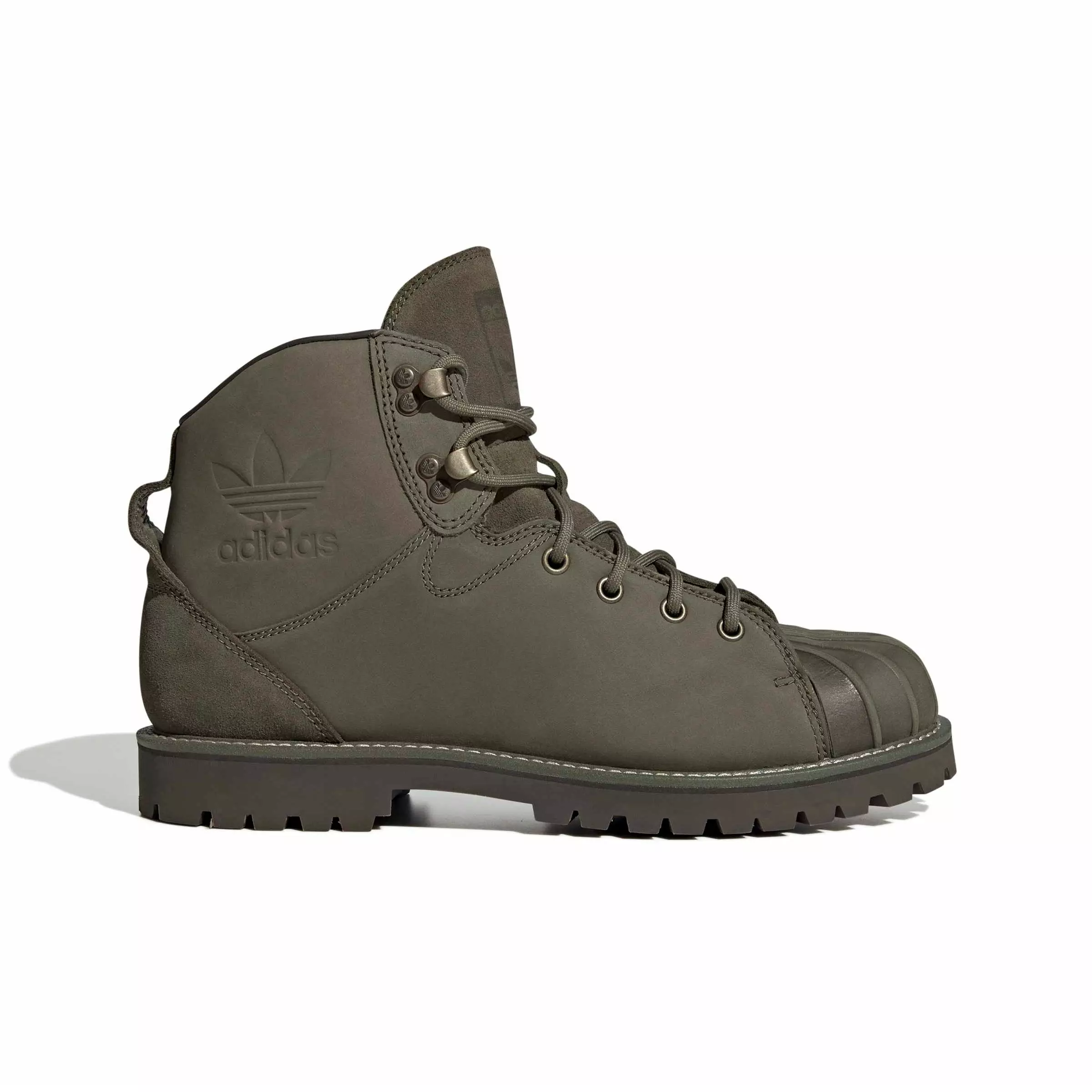 adidas Originals Superstar "Olive Strata/Olive Strata/Shadow Olive" Men's  Boot