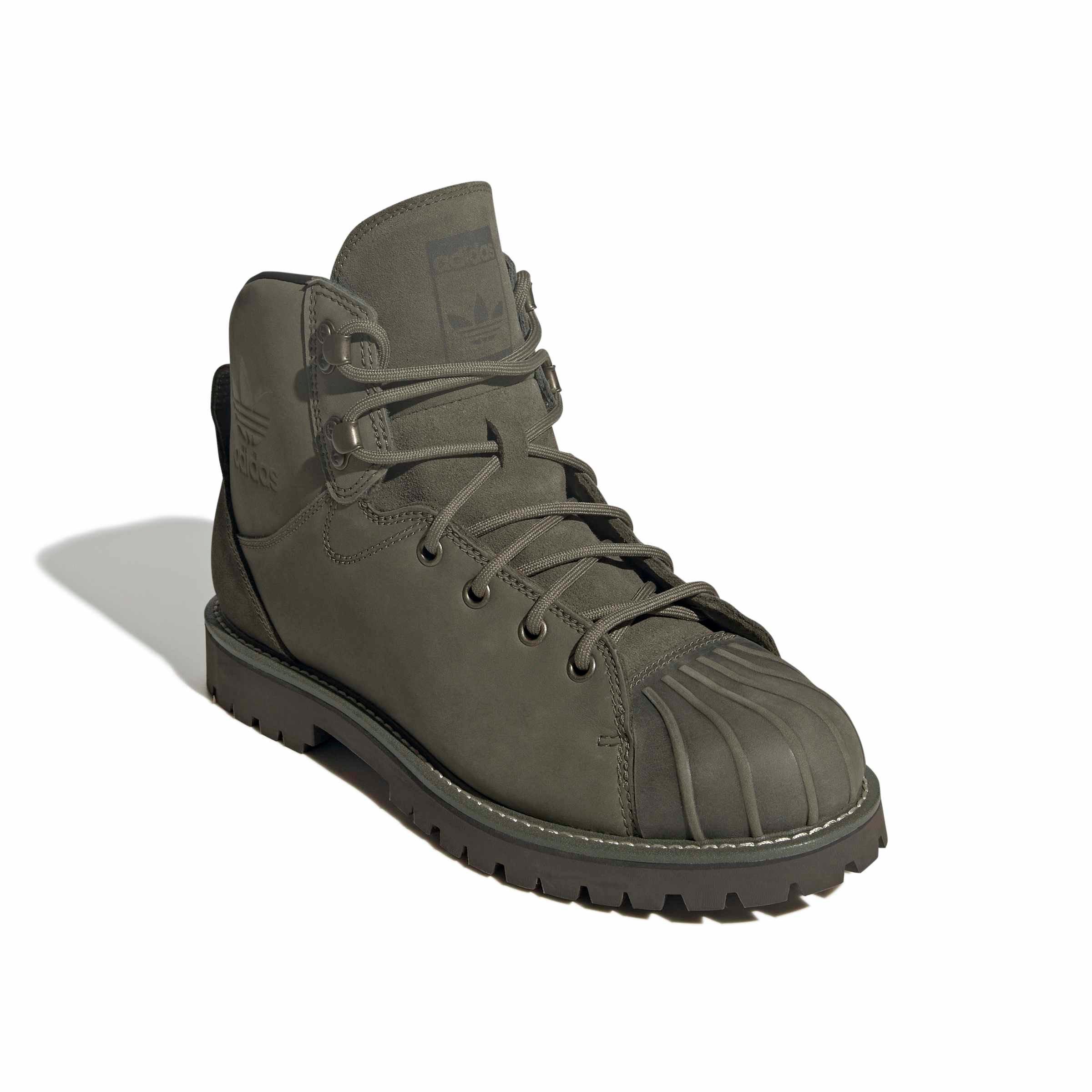 adidas Originals Superstar "Olive Strata/Olive Strata/Shadow Olive" Men's Boot - OLIVE/OLIVE/OLIVE Thumbnail View 3