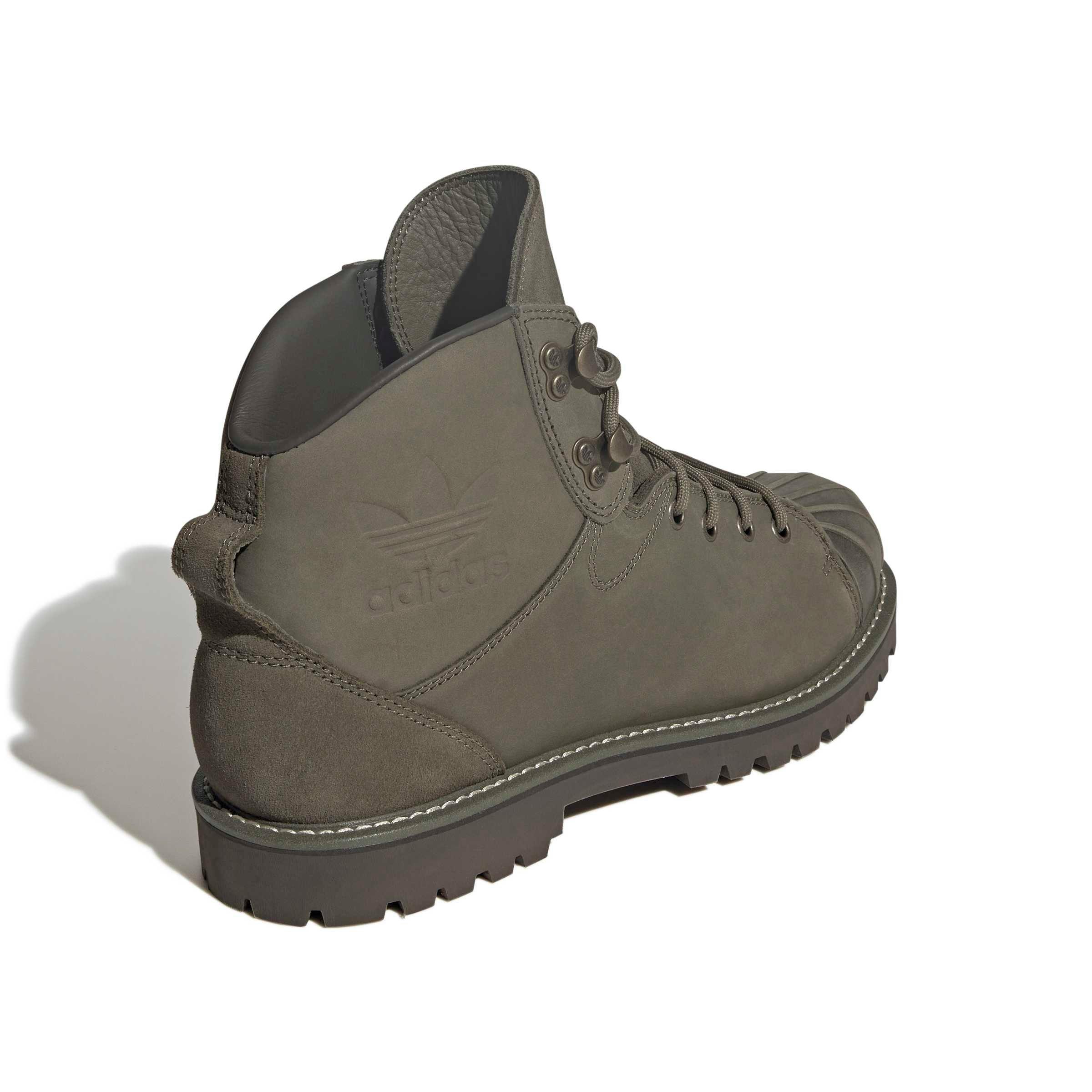 adidas Originals Superstar "Olive Strata/Olive Strata/Shadow Olive" Men's Boot - OLIVE/OLIVE/OLIVE Thumbnail View 4
