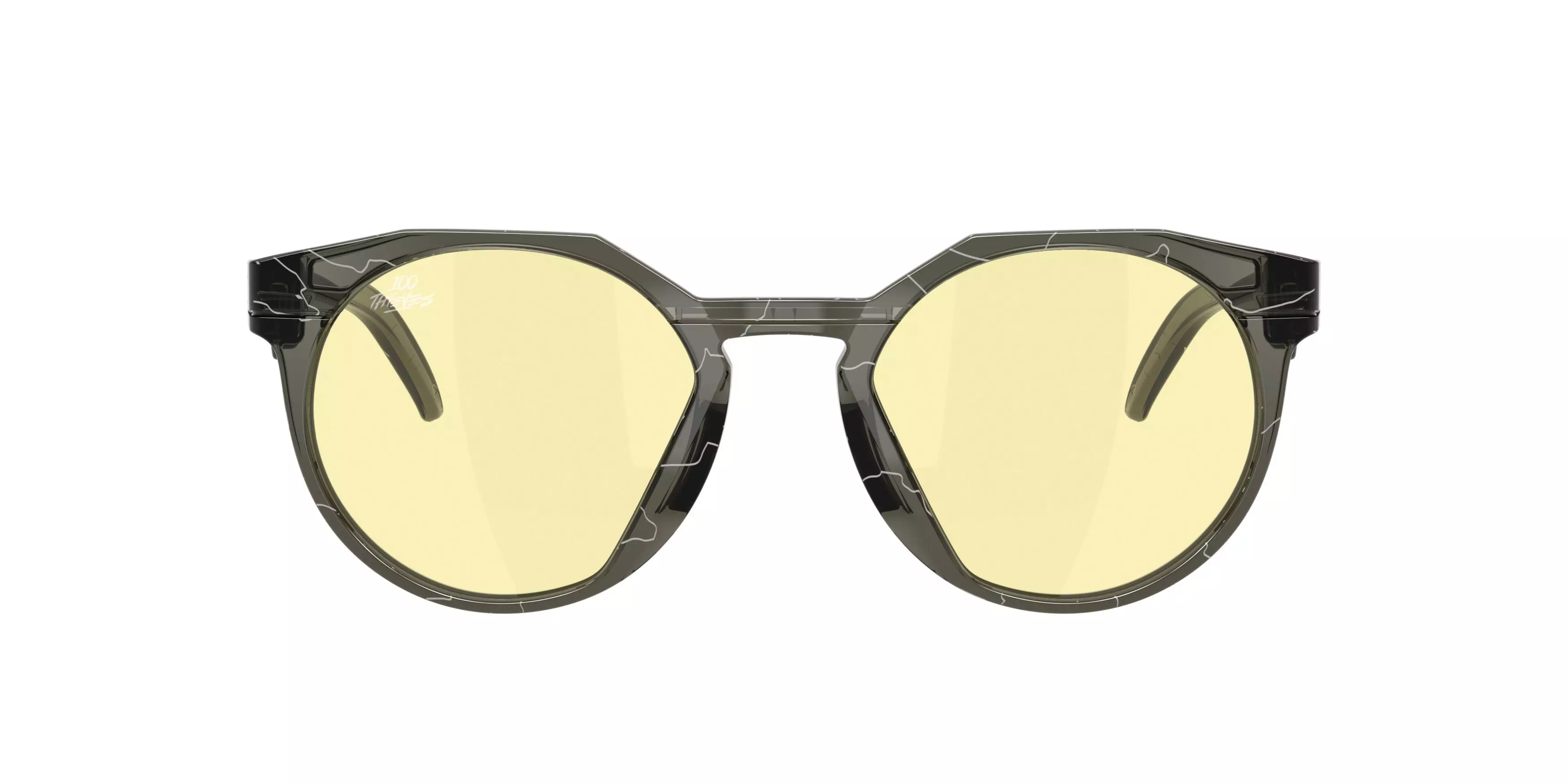 Oakley HSTN Prizm Gaming Sunglasses - Grey Smoke - GREY/YELLOW