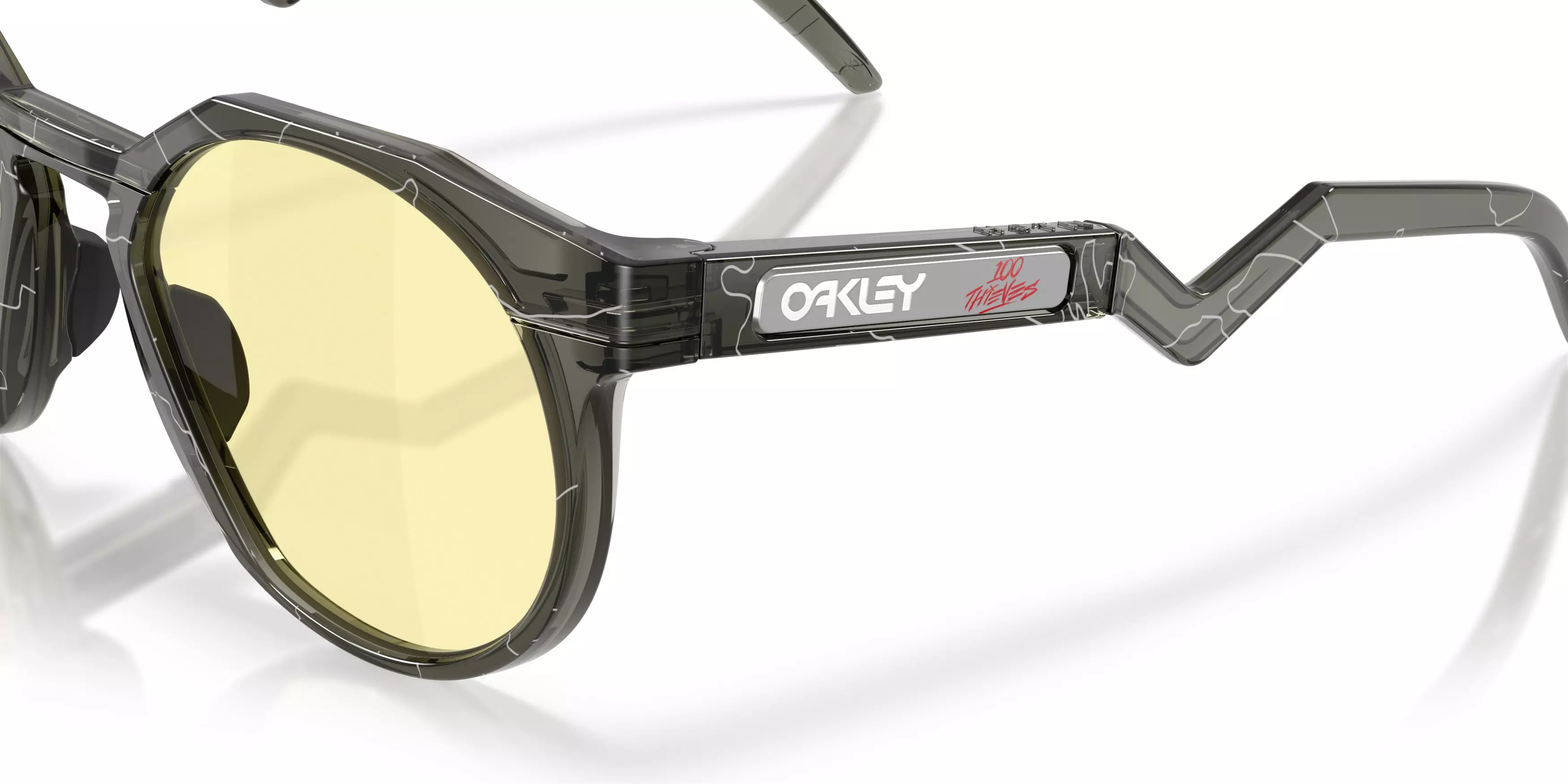 Oakley HSTN Prizm Gaming Sunglasses - Grey Smoke - GREY/YELLOW