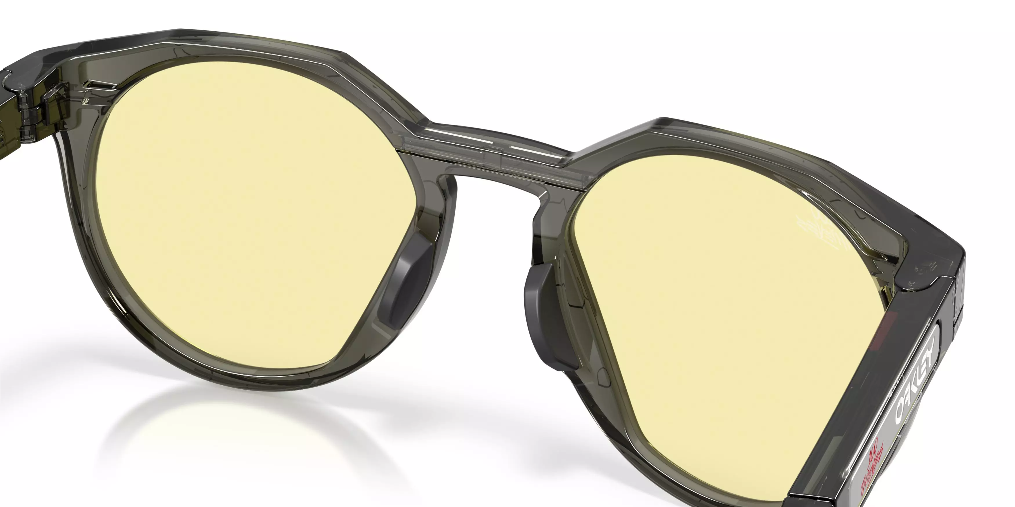 Oakley HSTN Prizm Gaming Sunglasses - Grey Smoke - GREY/YELLOW