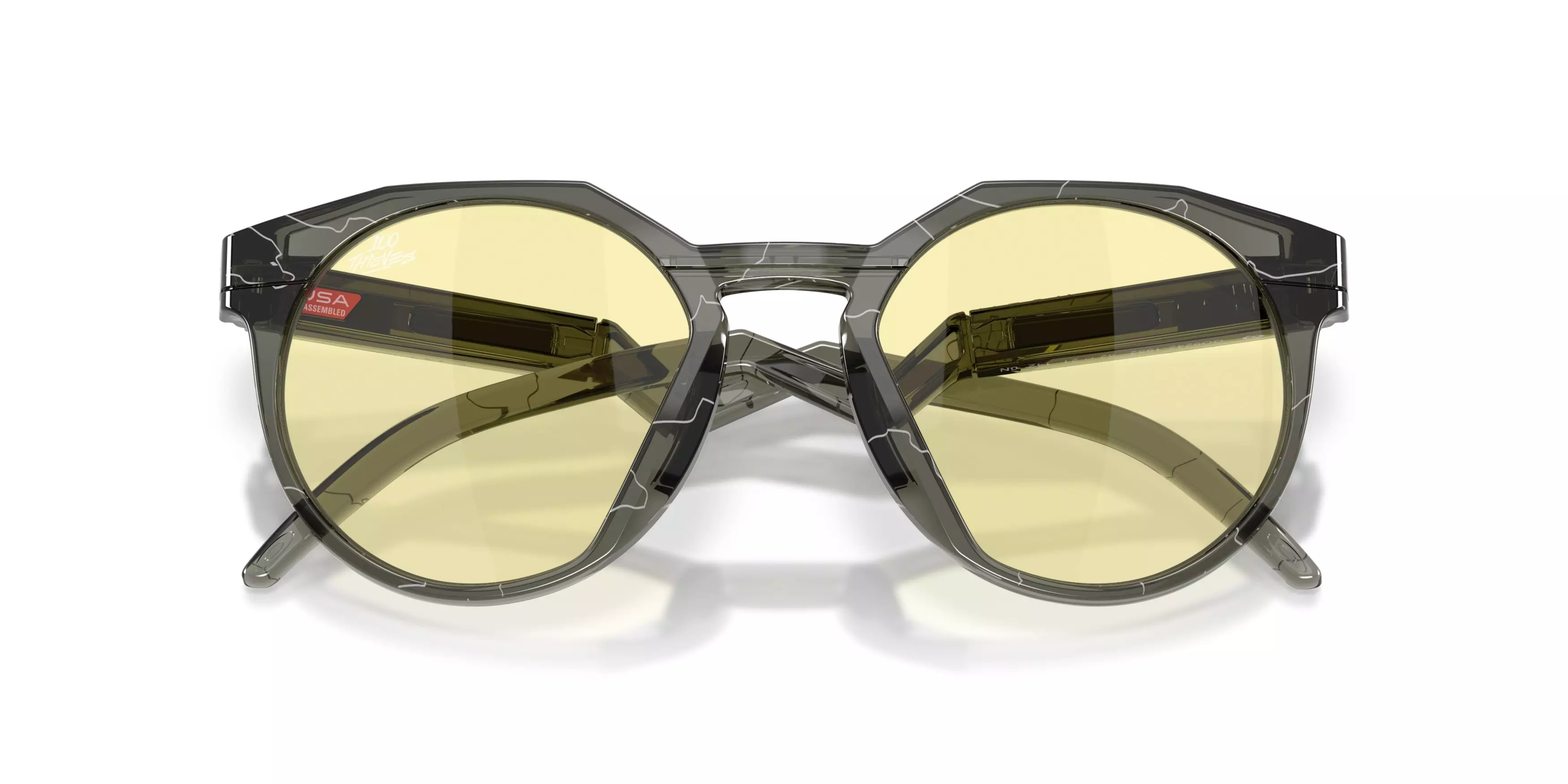 Oakley HSTN Prizm Gaming Sunglasses - Grey Smoke - GREY/YELLOW