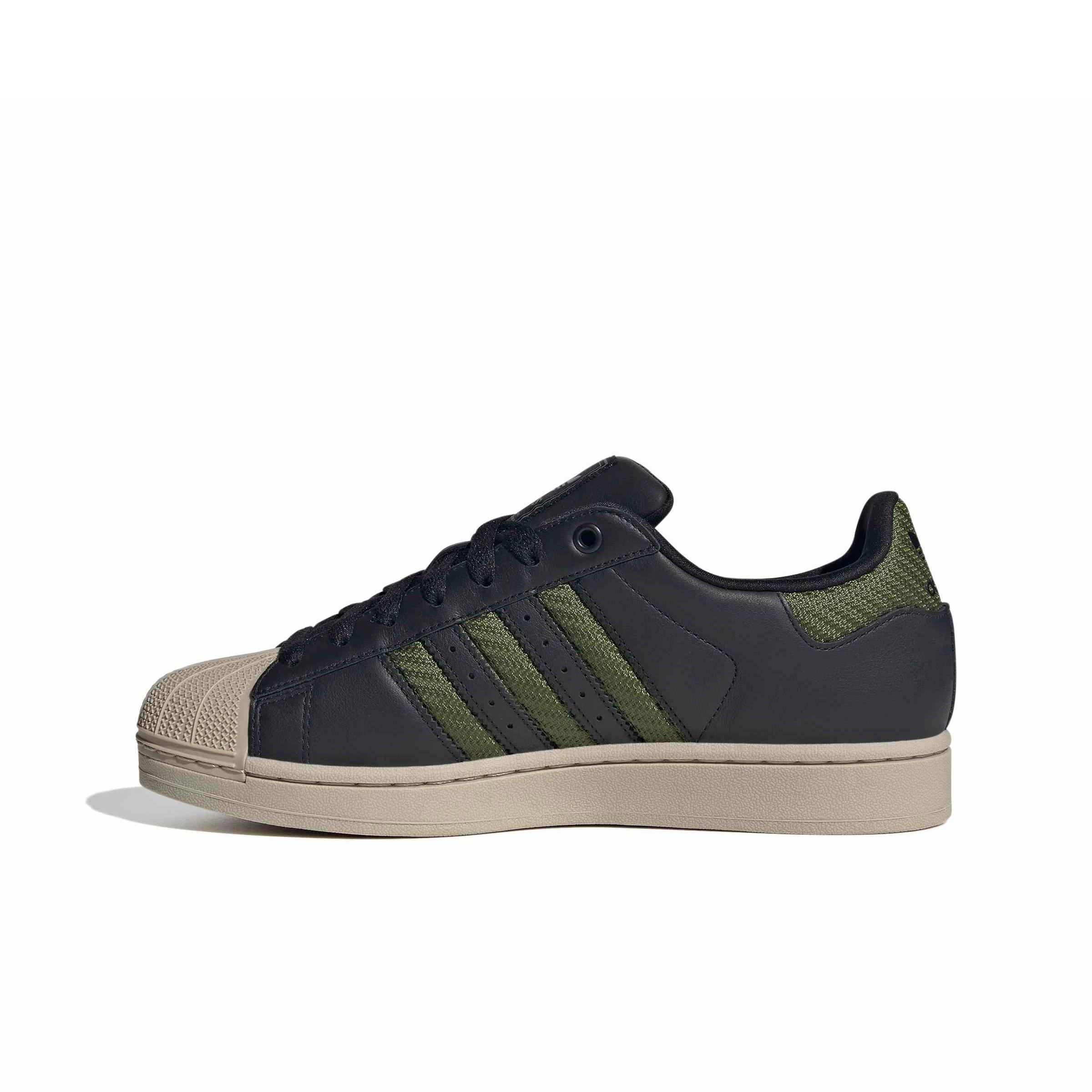 adidas Originals Superstar II "Core Black/Tech Olive/Wonder Beige" Men's Shoe - BLACK/OLIVE/BEIGE Thumbnail View 2